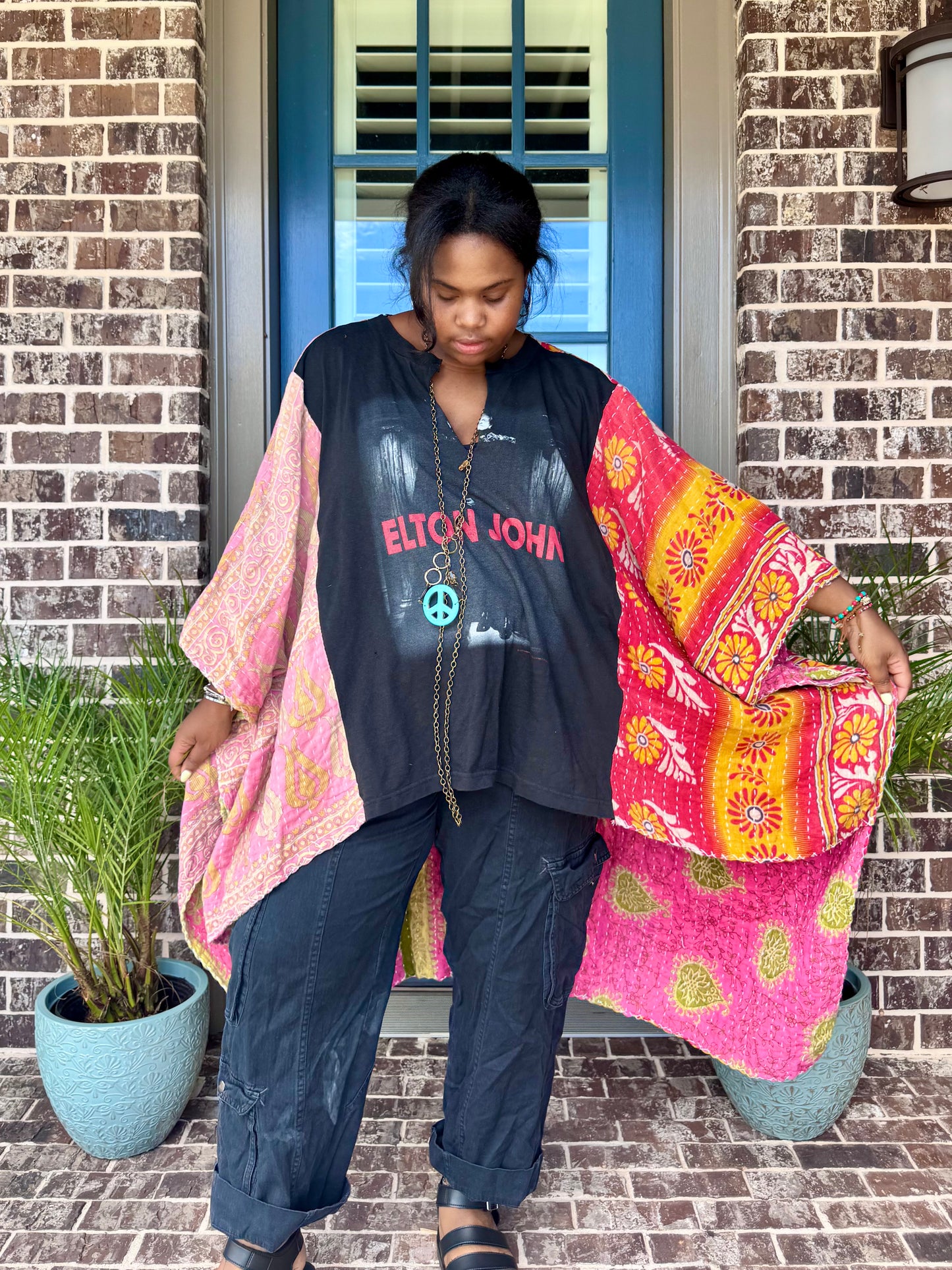 XXS-2XL Elton John Kimono Tee