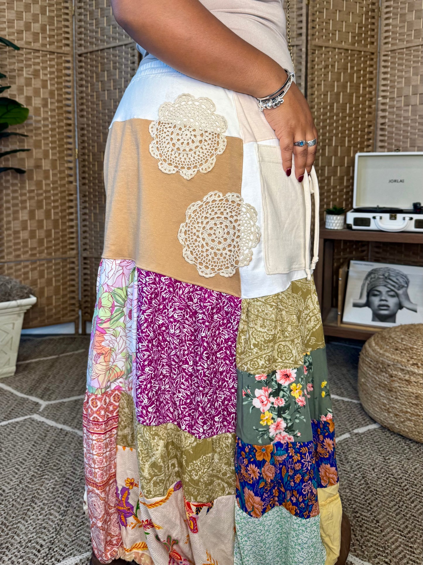 Extra Small- Extra Large Lace Doiley Luxury Sweatpants