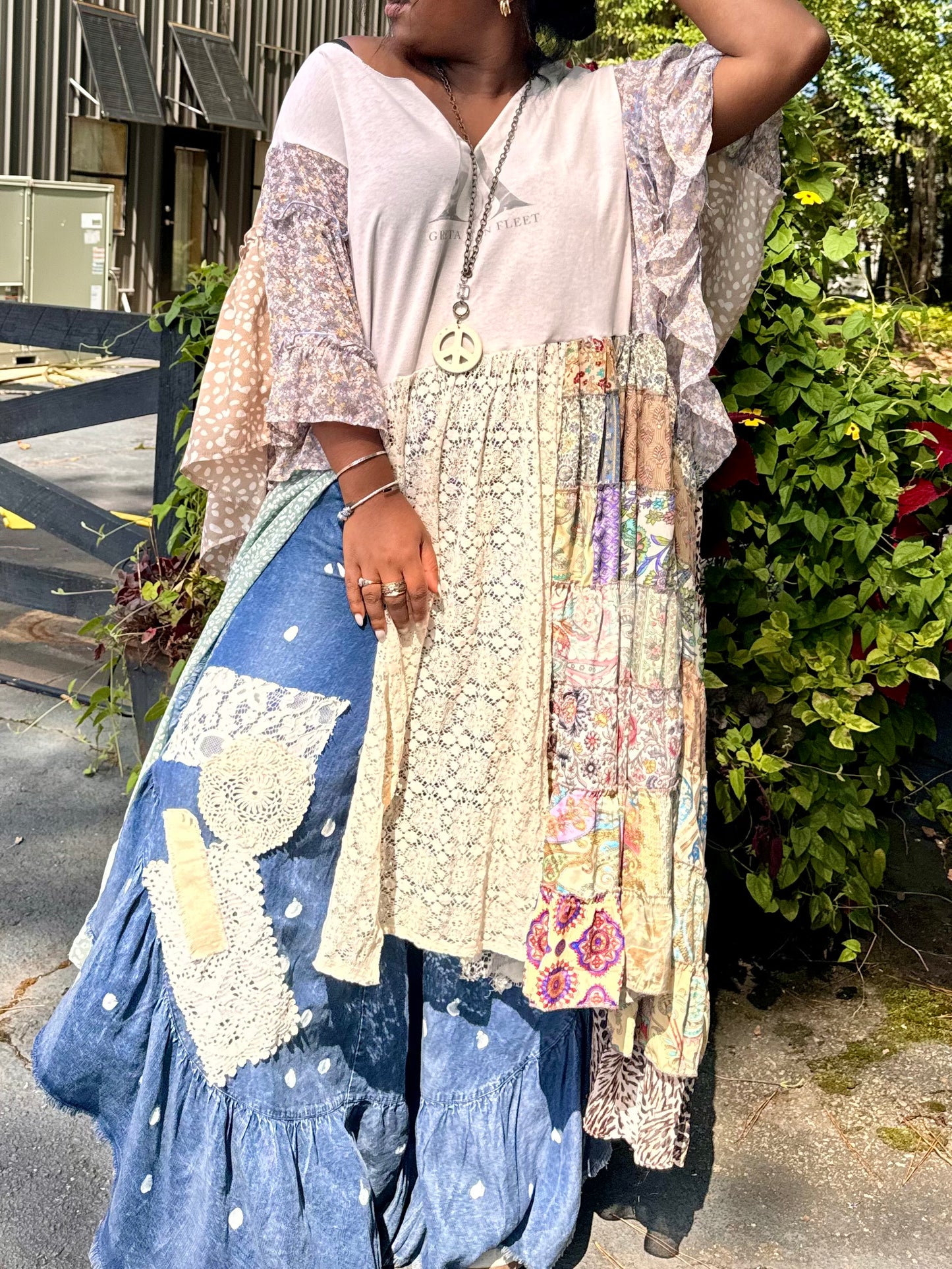 Extra Large- 4XL Greta Van Fleet Kaftan Maxi Tee