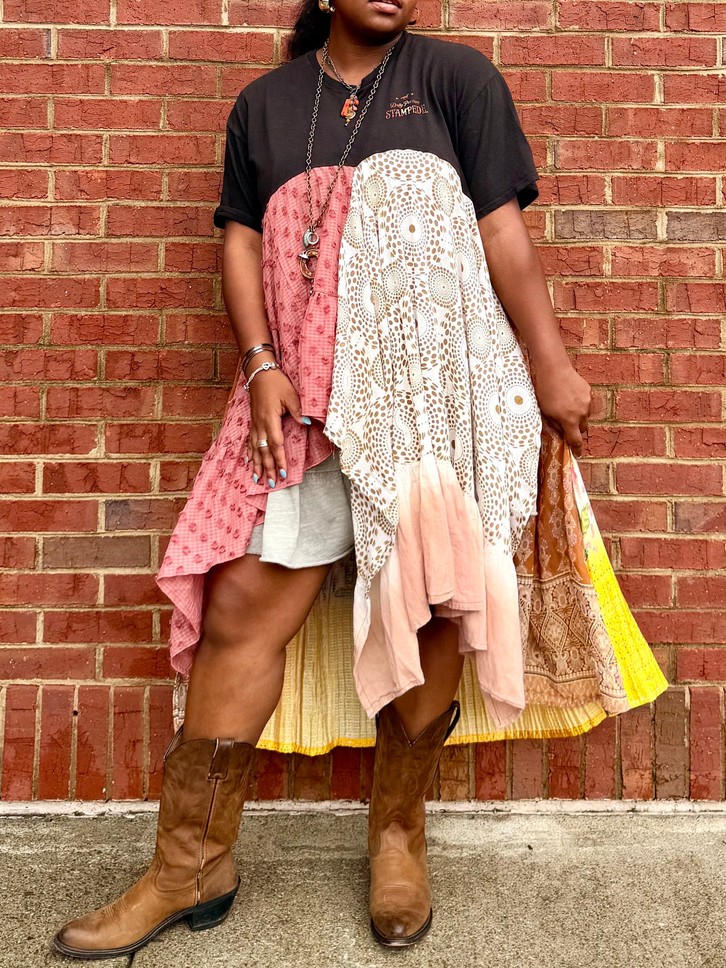 XXS- Extra Large Dolly Parton High Low Swing Tee