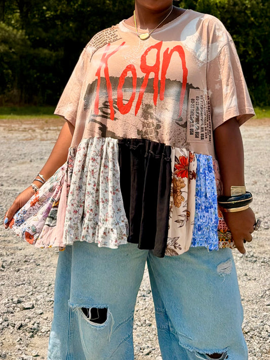 Medium-2XL Korn Midi Tee