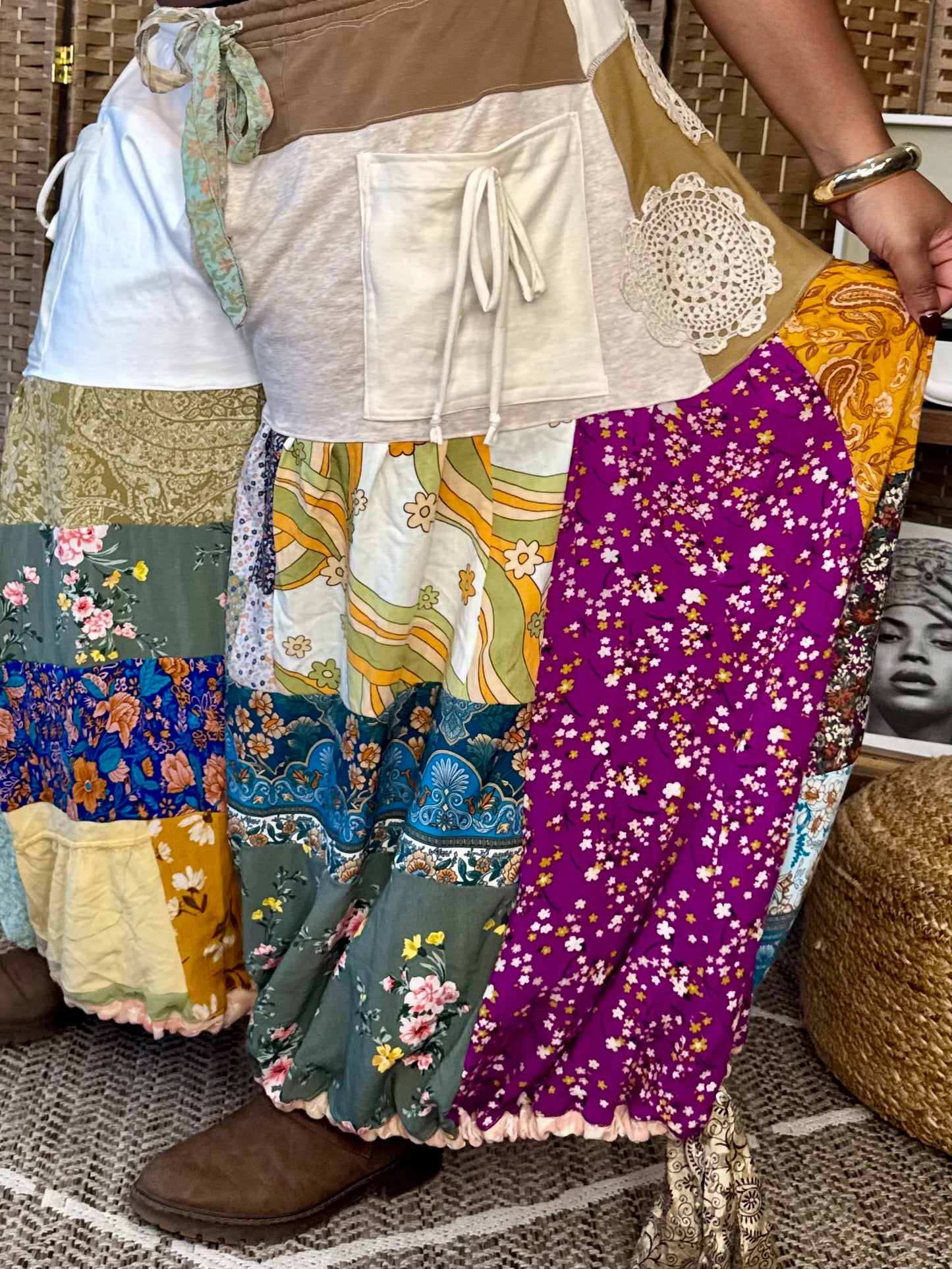 Extra Small- Extra Large Lace Doiley Luxury Sweatpants