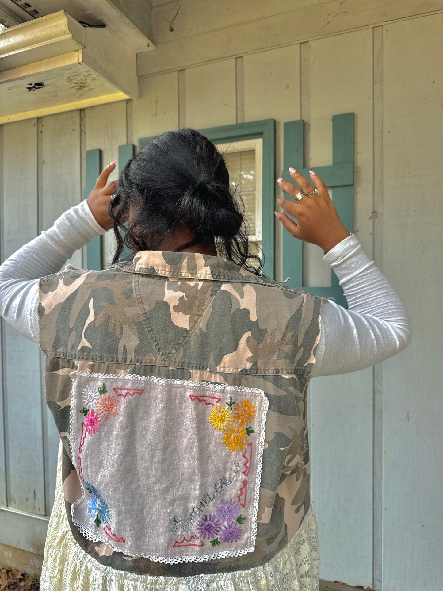 Medium-3XL Upcycled Hand Embroidered Duster