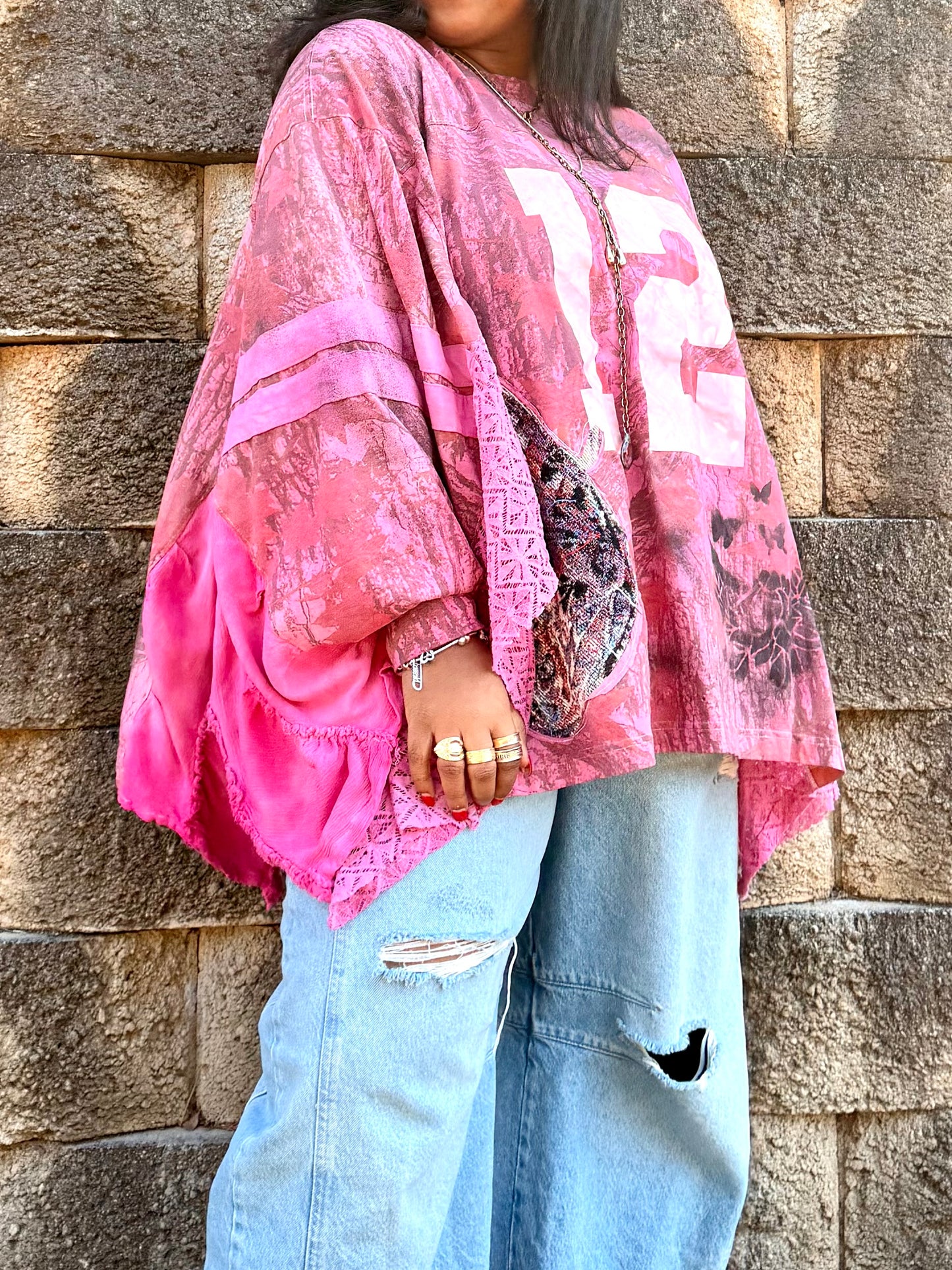 XXS-2XL Patched Gal University #12 Swing Tee