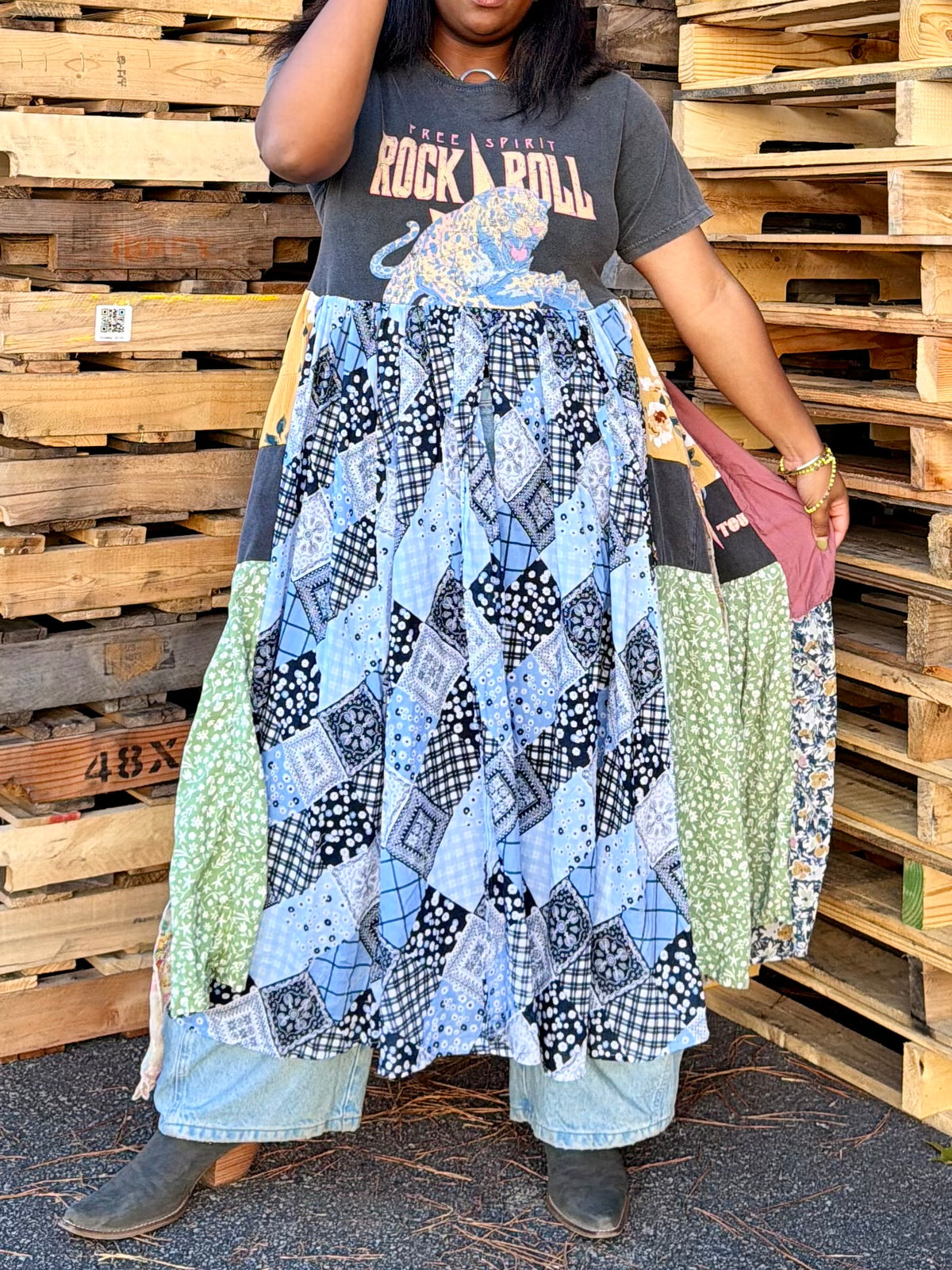 Extra Small-Extra Large Rock N Roll Maxi Tee