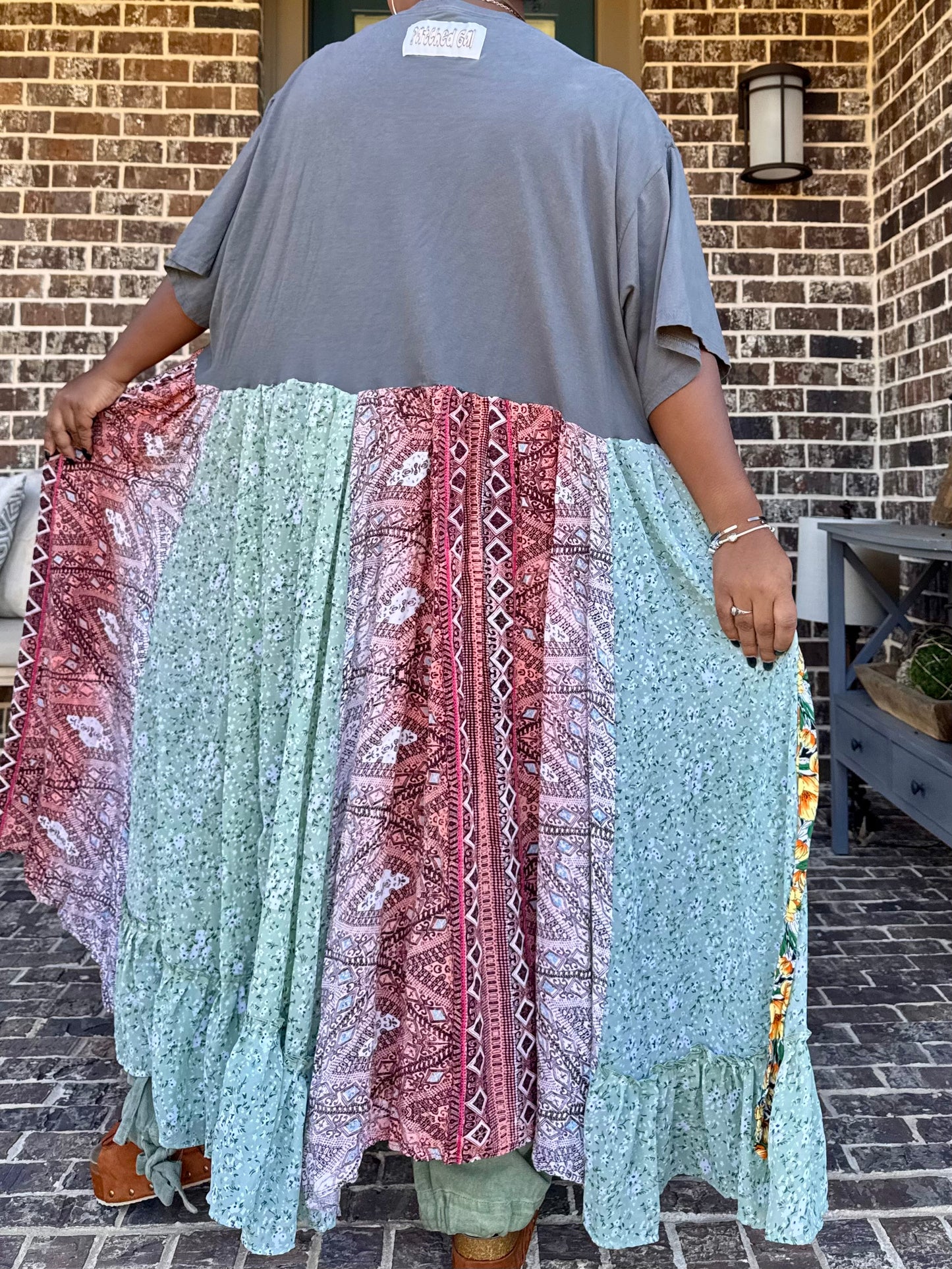 4XL-6XL Floral Maxi Tee