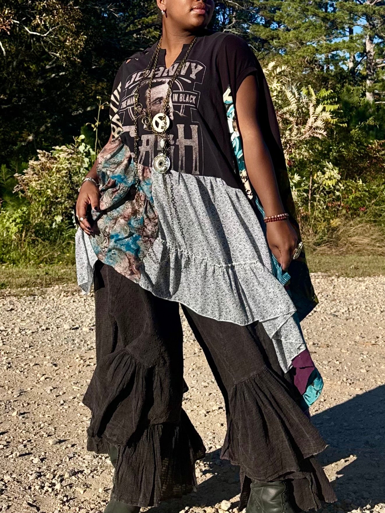 Small-2XL Johnny Cash/ Panic At The Disco Trio Tee