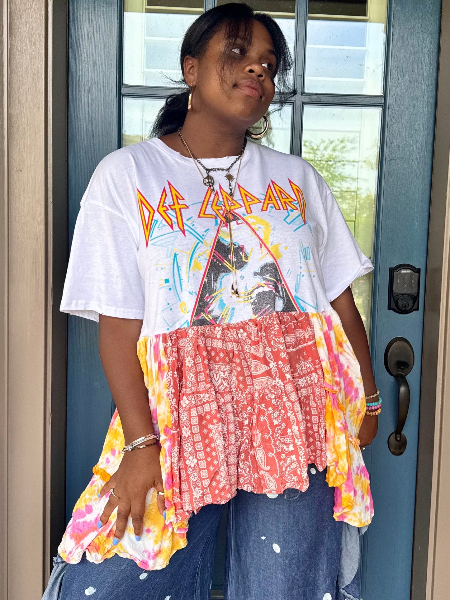 XXS-1XL Def Leppard Midi Tee