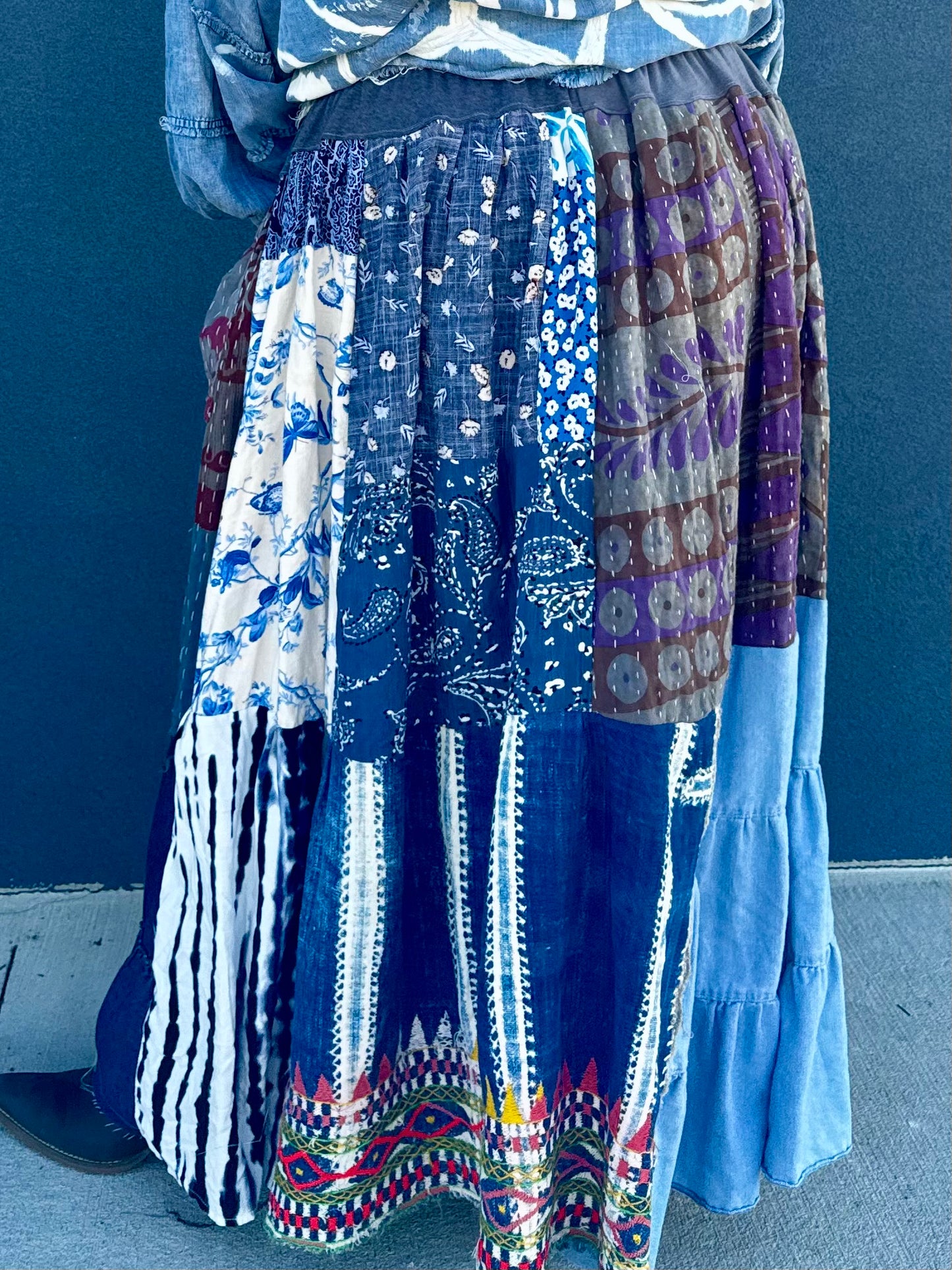 Extra Large- 5XL Denim Luxury Sweatskirt