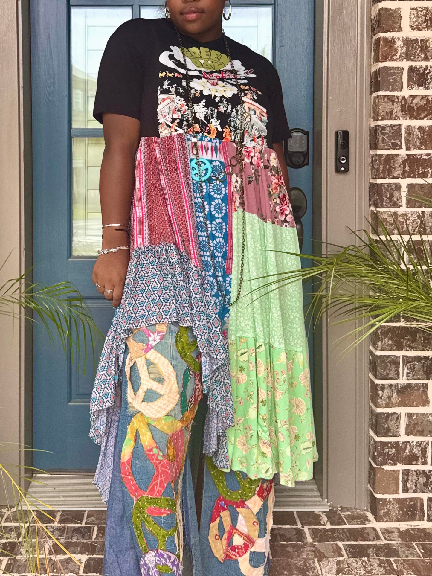 Extra Small-Extra Large Green Day Maxi Tee