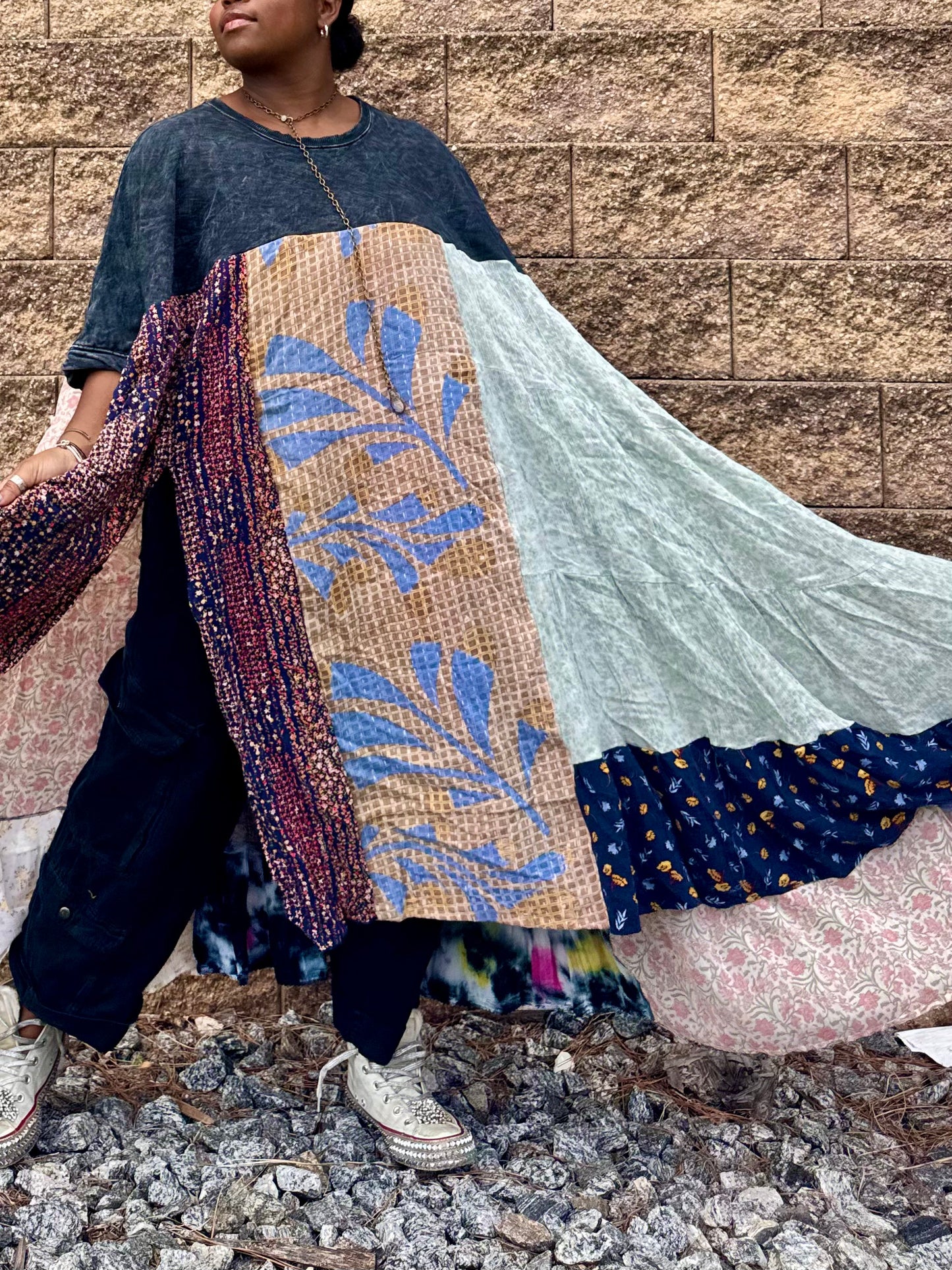 Extra Large-5XL Crewneck Swing Maxi Tee