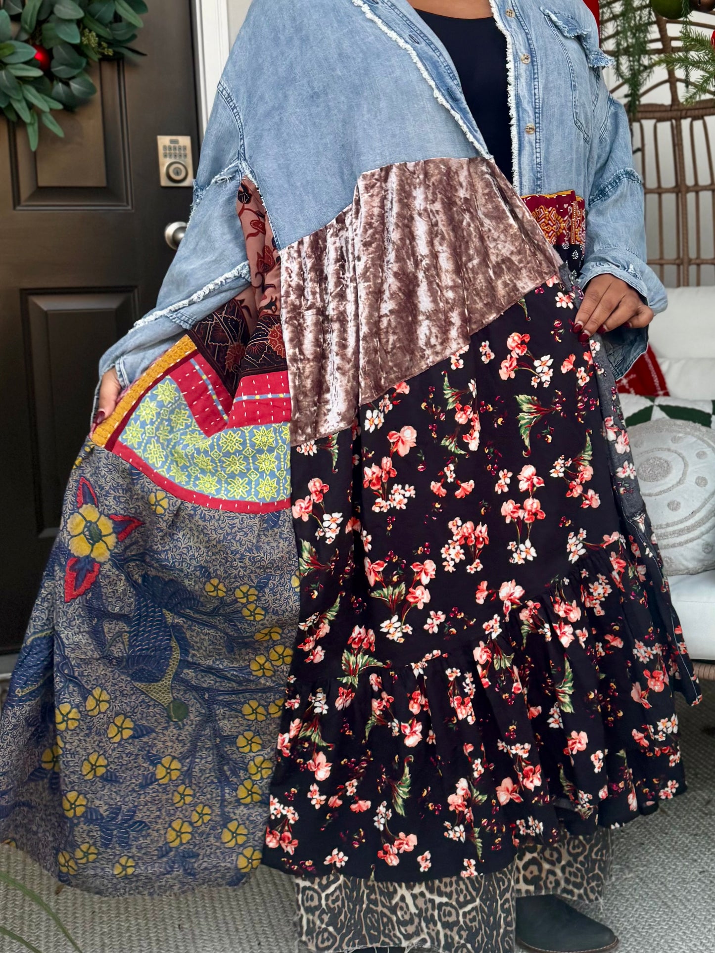 Small-2XL Denim Duster