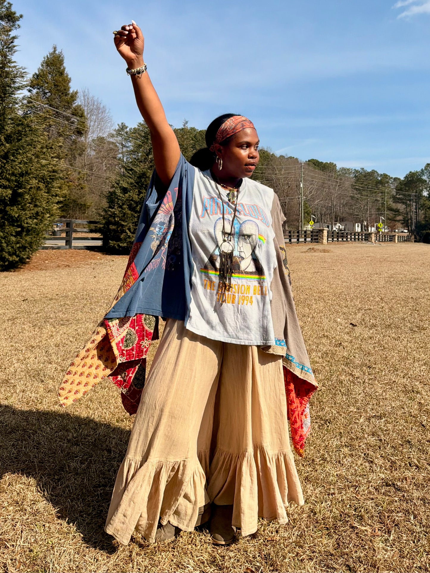 Small-3XL Pink Floyd/Bowie/World Tour Trio Tee