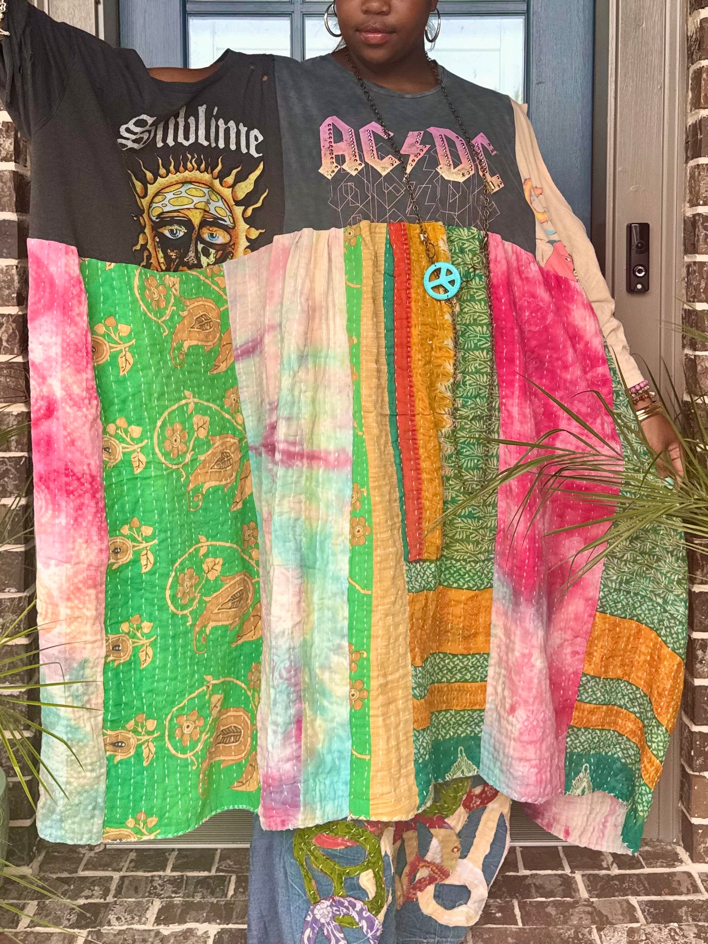 Large-6XL ACDC/Guns N Roses/ Sublime Trio Dress