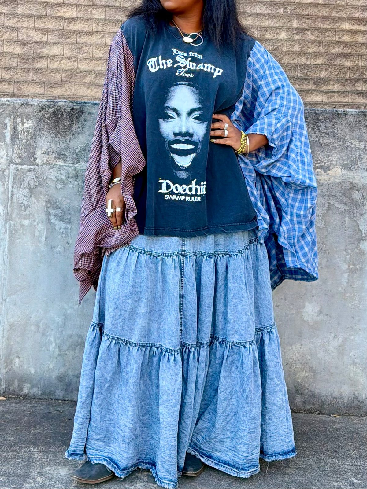 Large-4XL Doechii Poncho Tee