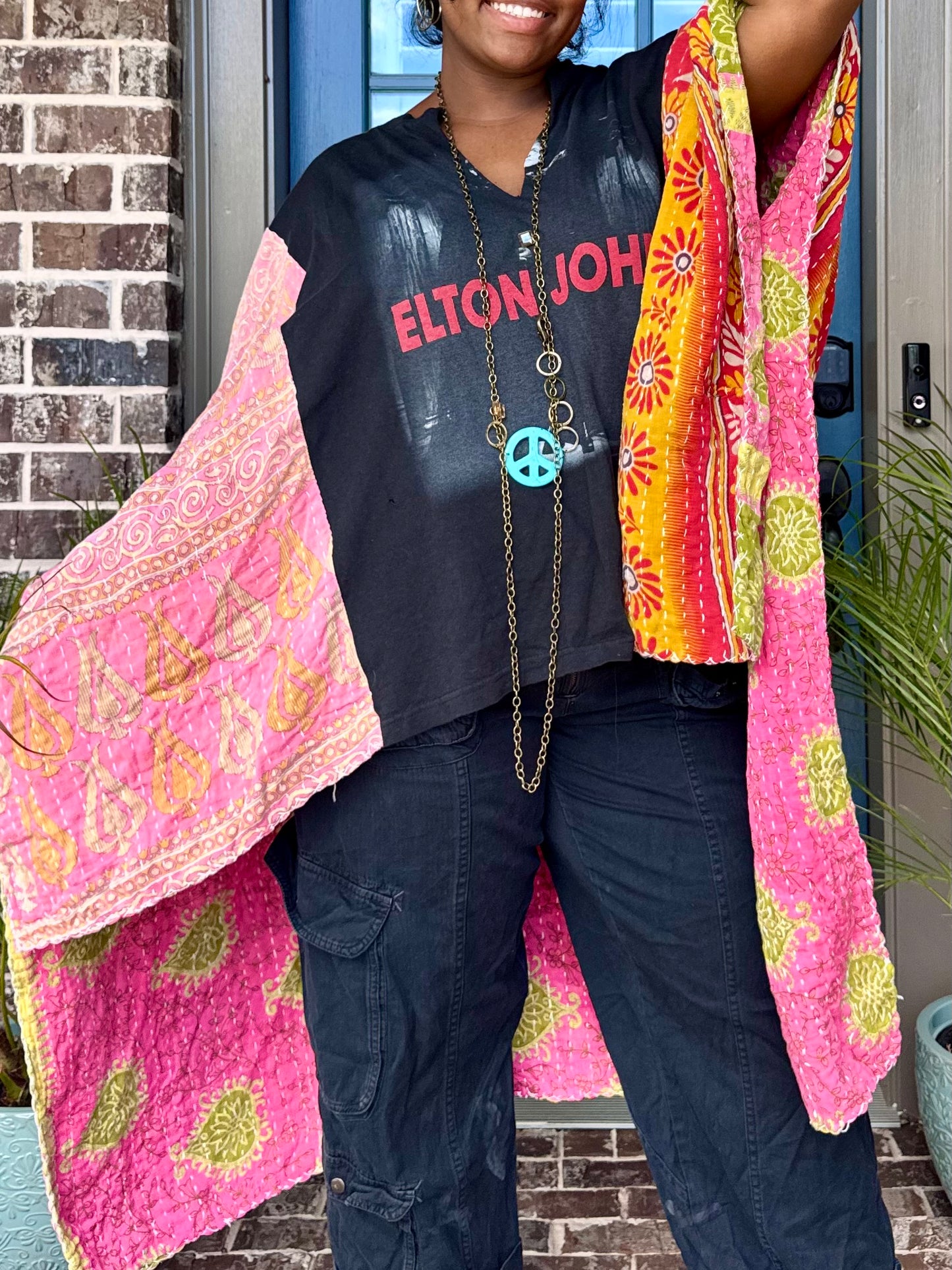XXS-2XL Elton John Kimono Tee