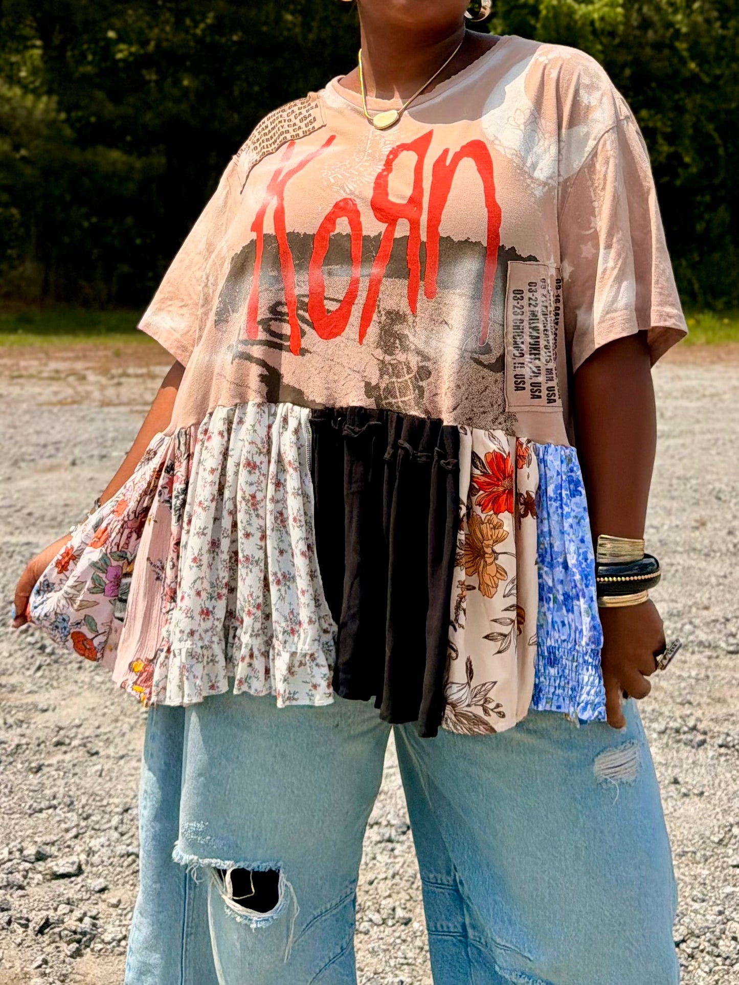 Medium-2XL Korn Midi Tee