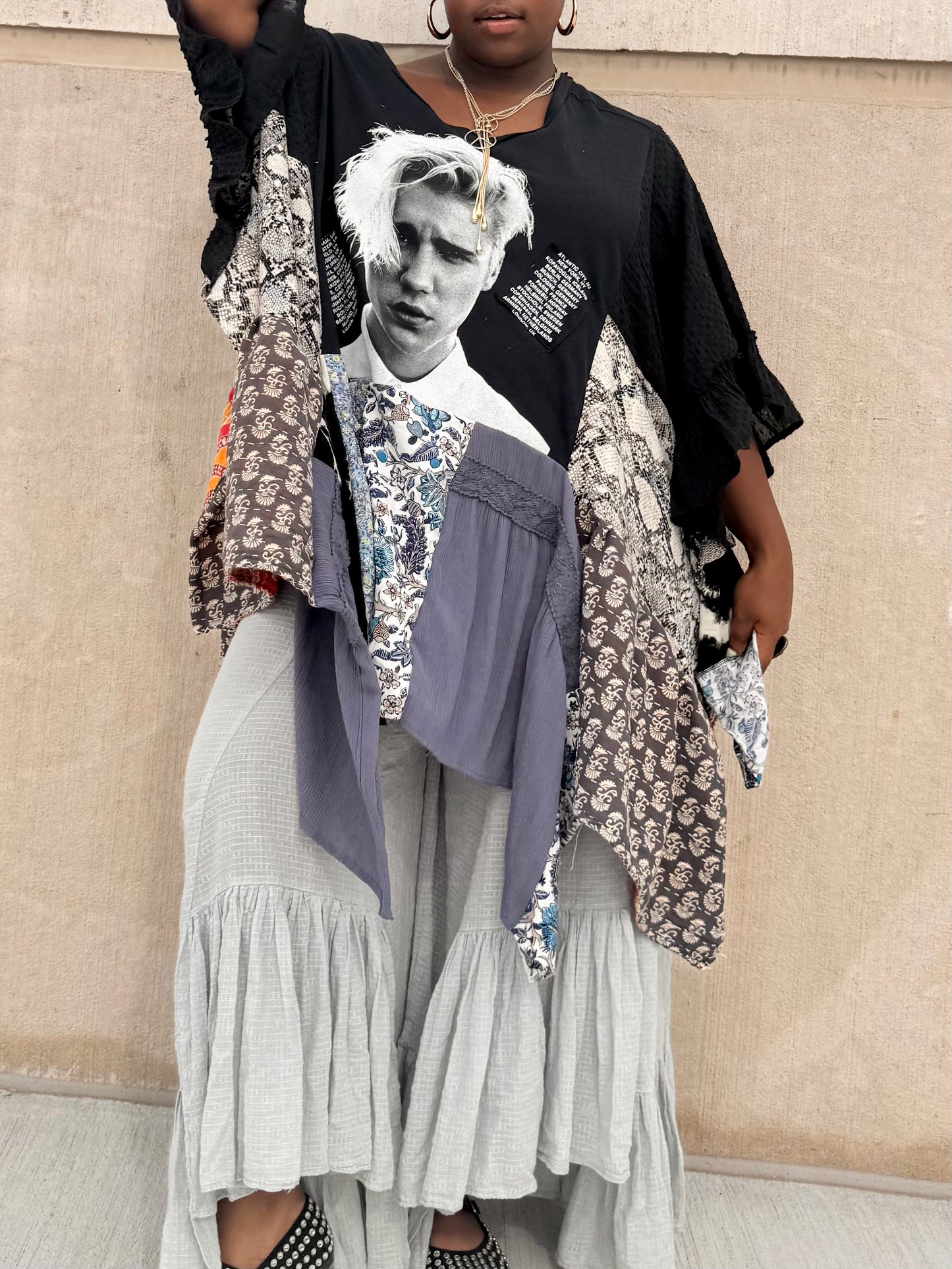 Large-5XL Justin Bieber Kaftan Poncho