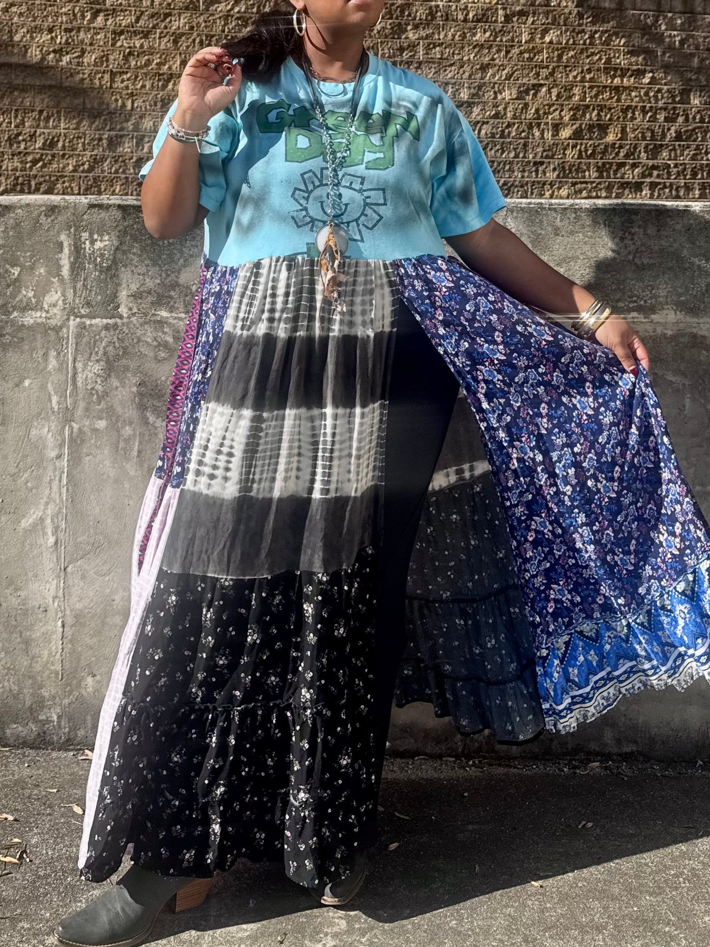 Small-Extra Large Green Day Maxi Tee