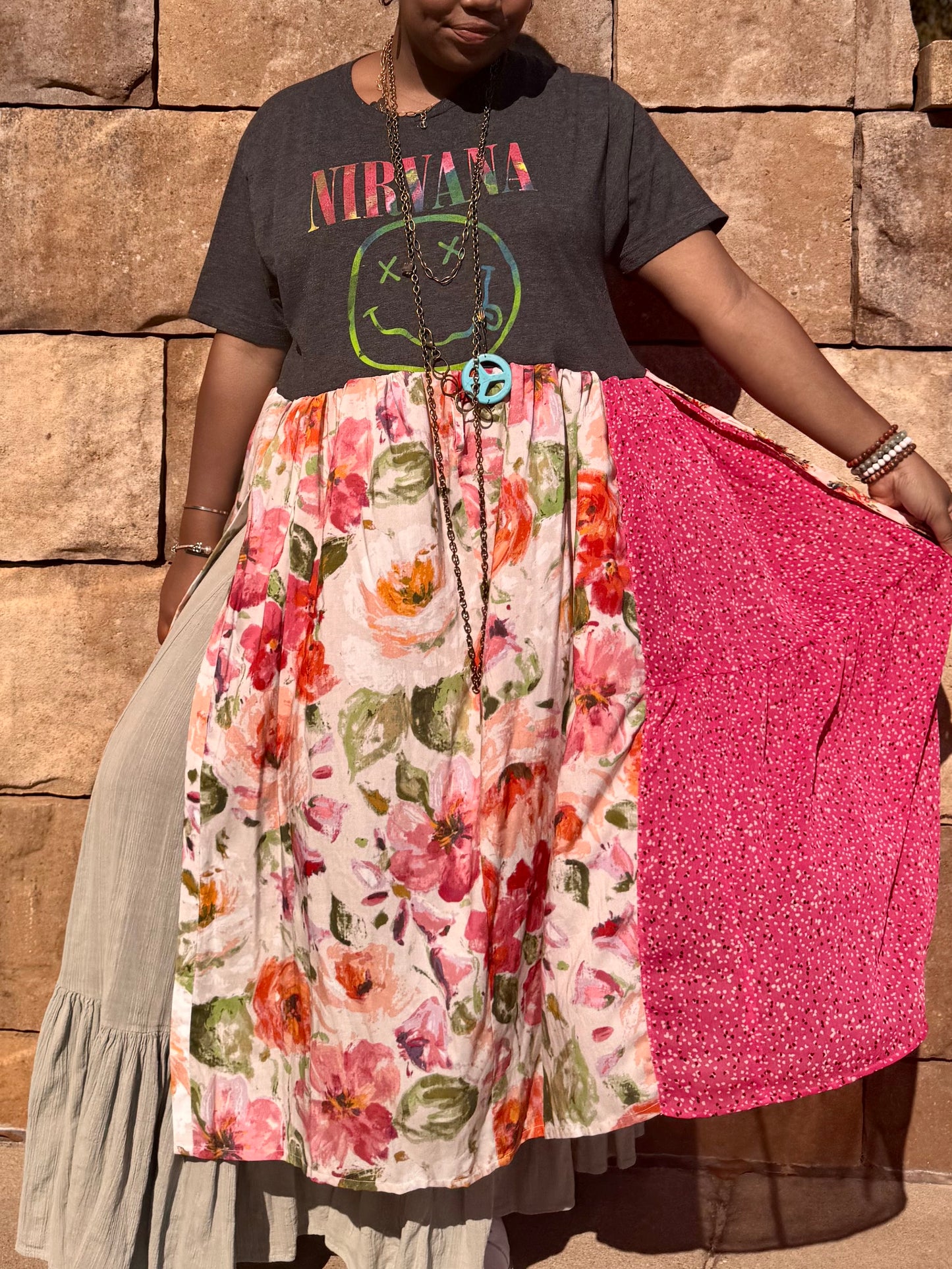 XXS-Extra Large Nirvana Maxi Tee