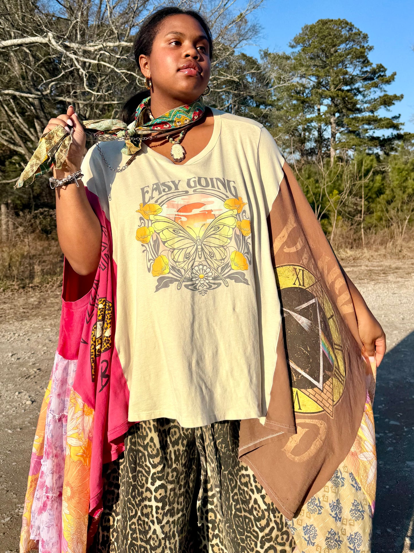 Small-3XL Easy Going/Def Leppard/Pink Floyd Trio Tee