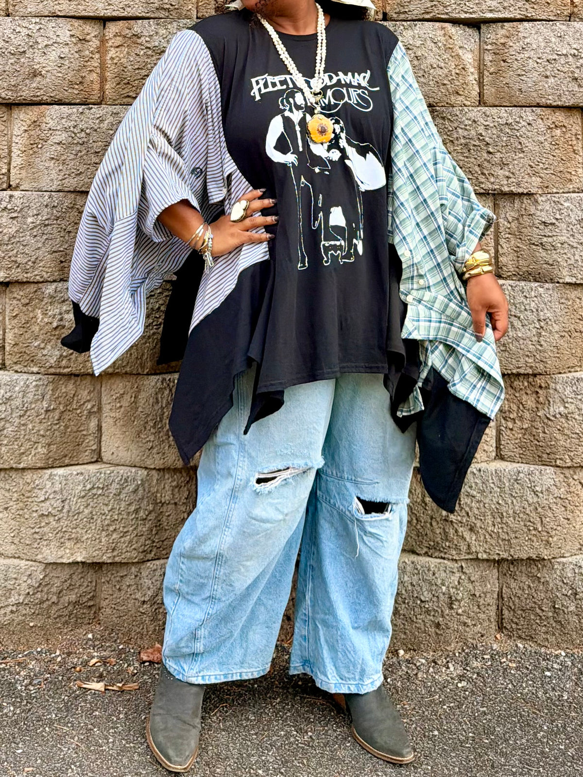Large- 4XL Fleetwood Mac Poncho Tee