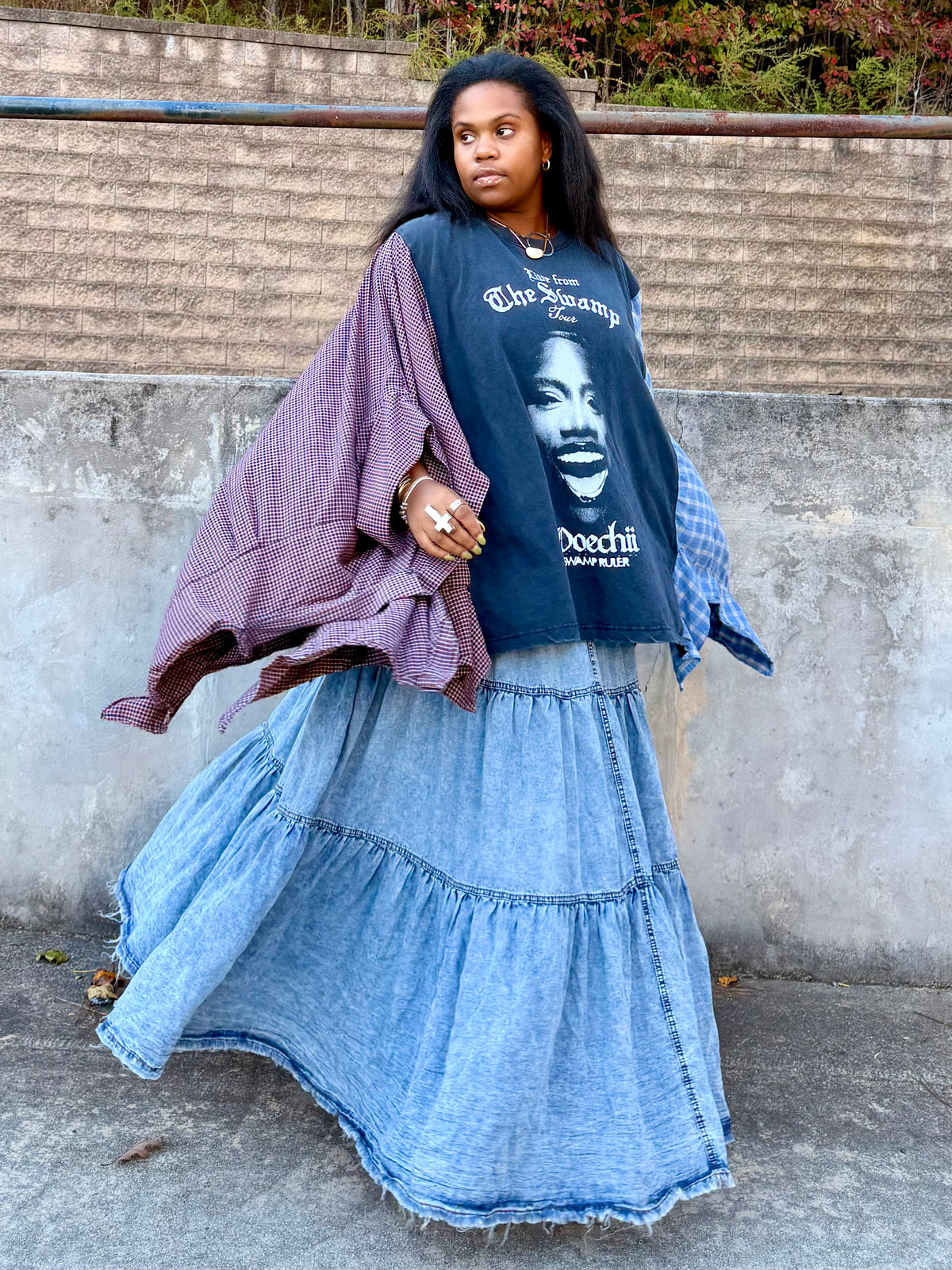 Large-4XL Doechii Poncho Tee