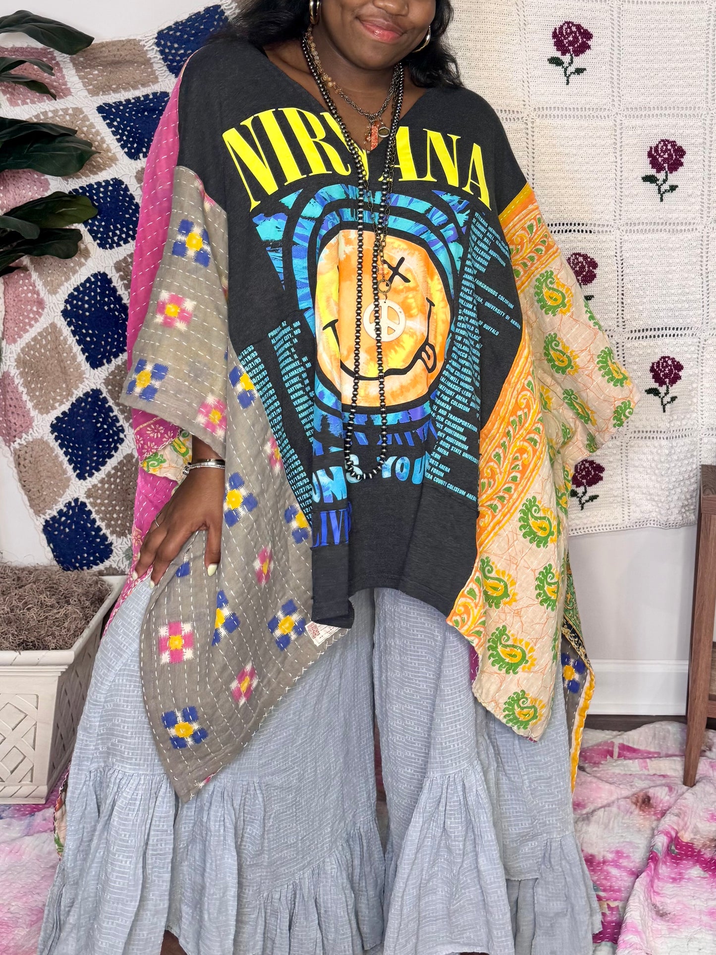 Medium-4XL Nirvana Kimono Tee