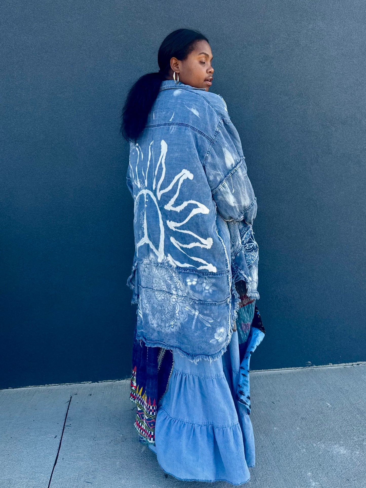 Extra Large- 5XL Denim Luxury Sweatskirt