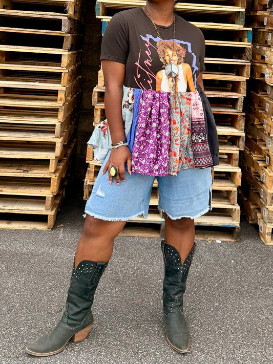 Extra Small- Large Whitney Houston Midi Tee