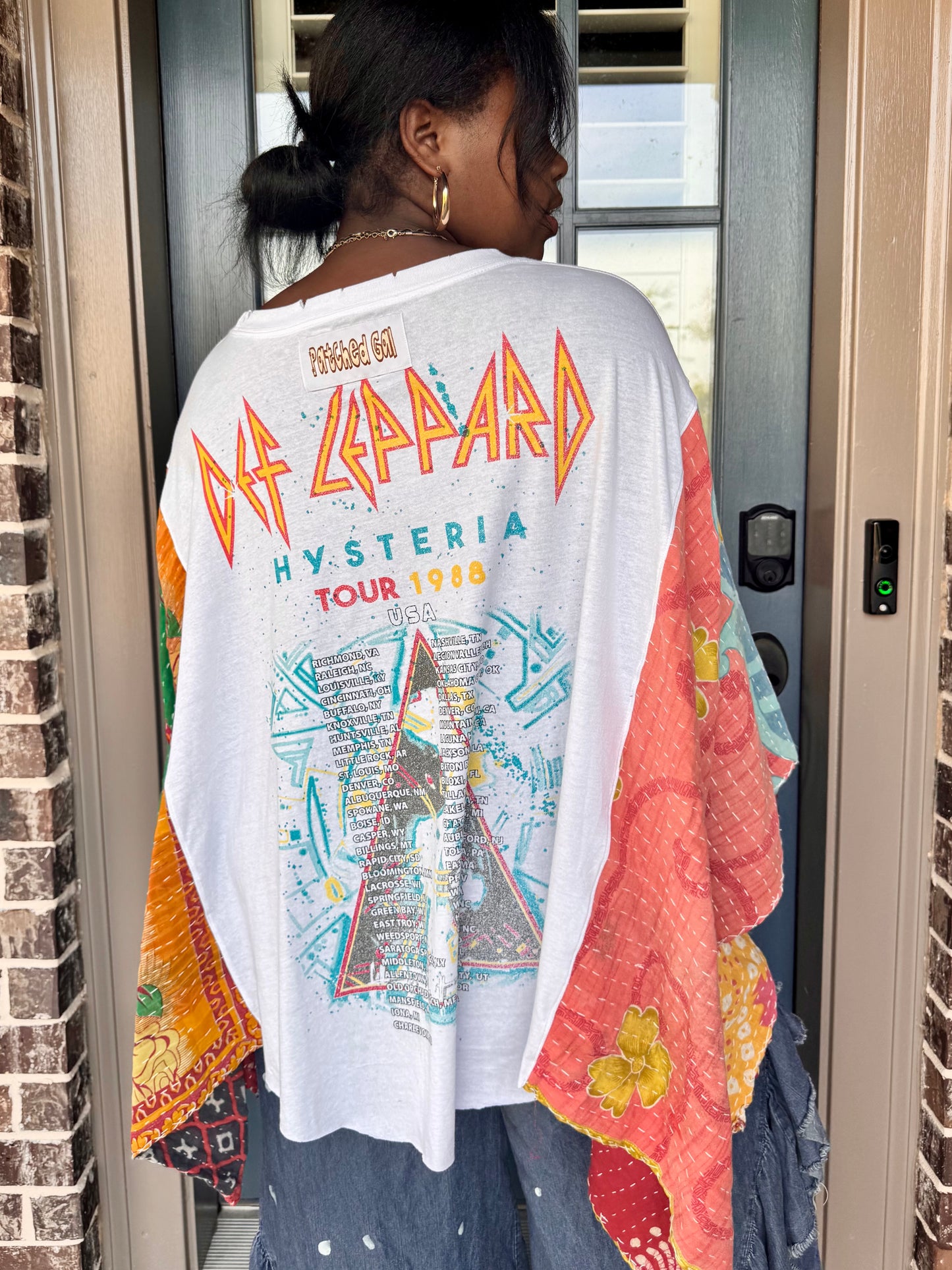 Large-4XL Def Leppard Kaftan Poncho