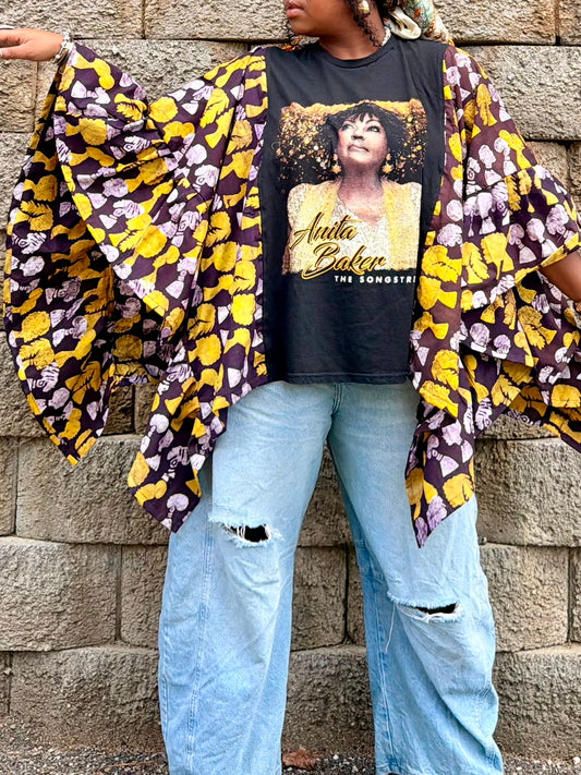 Small-2XL Anita Baker Kaftan Poncho