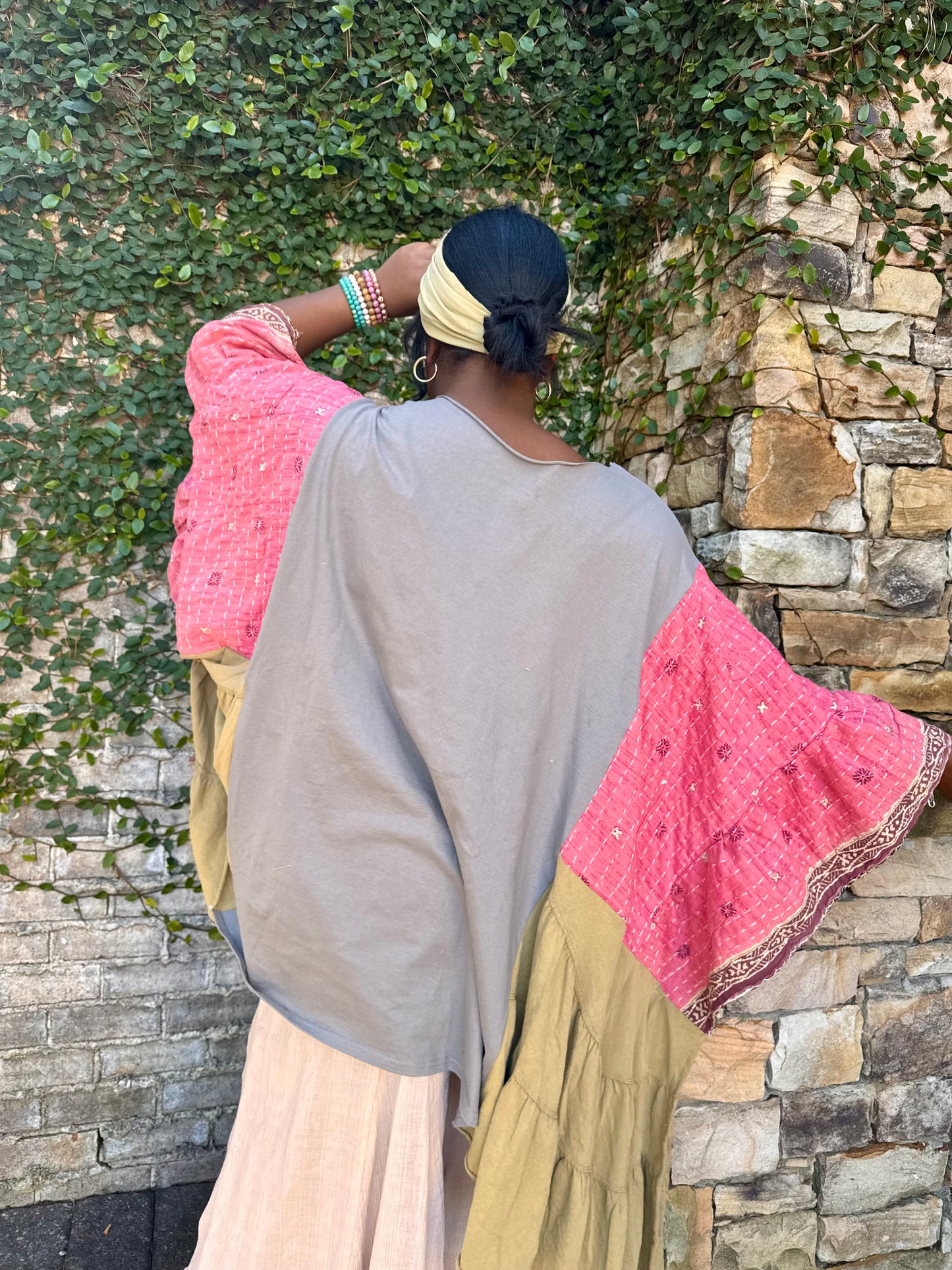 Large-4XL Tiger Kaftan Poncho
