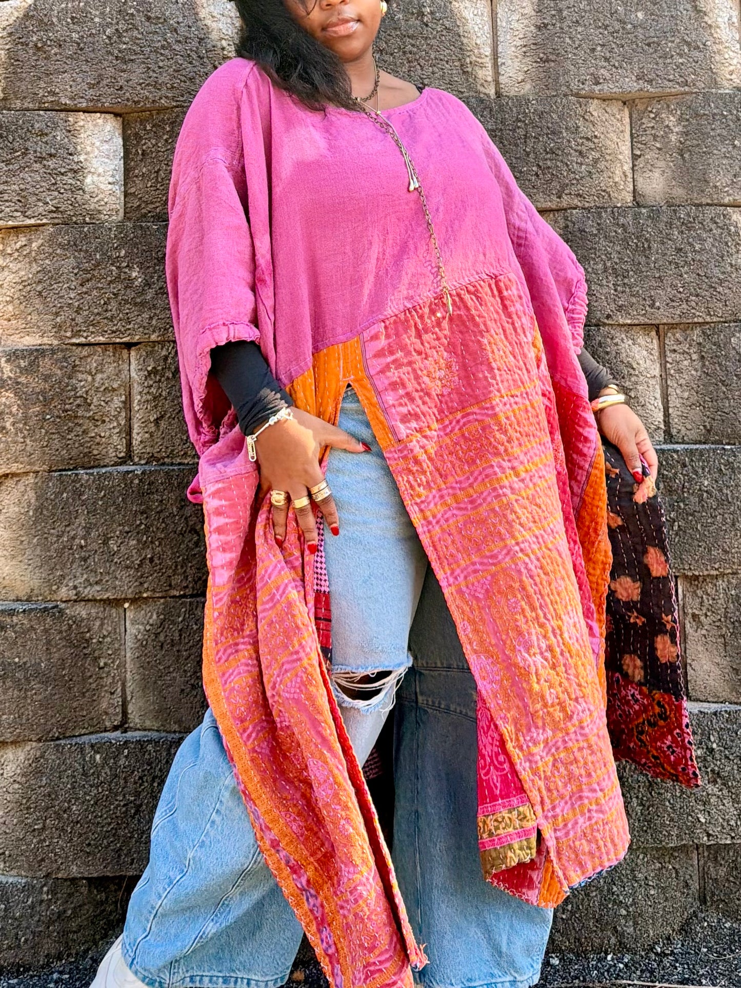 1XL-5XL Kantha Maxi Tee