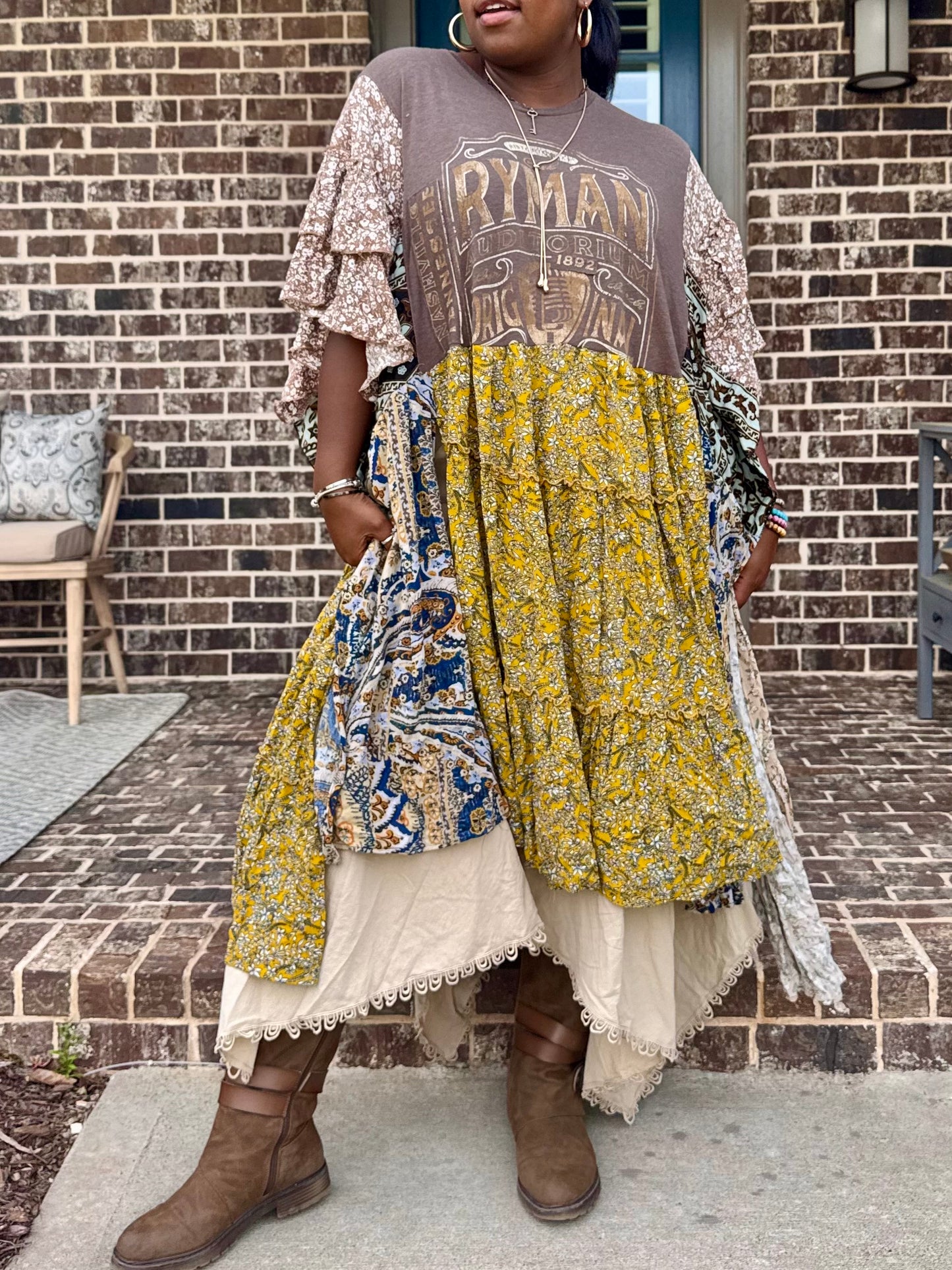 Extra Large-3XL Nashville Kaftan Maxi Tee