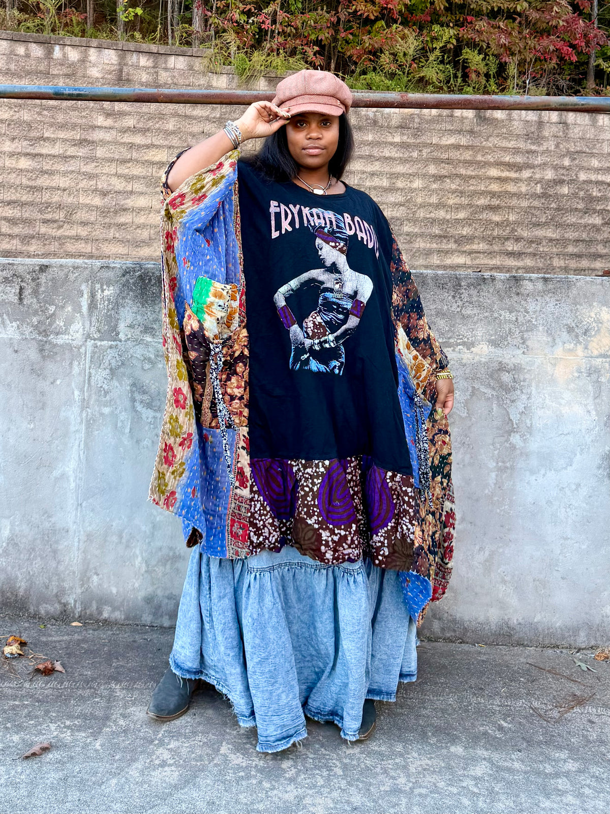 Large-4XL Erykah Badu Kaftan Maxi Dress