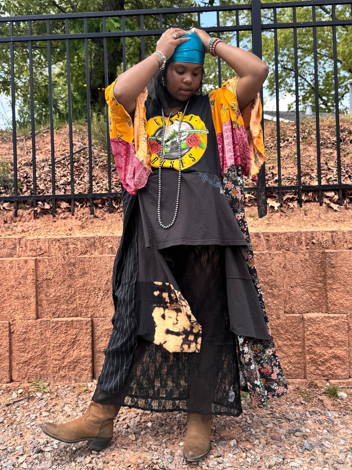 Medium-3XL Guns N Roses Kaftan Maxi Tee