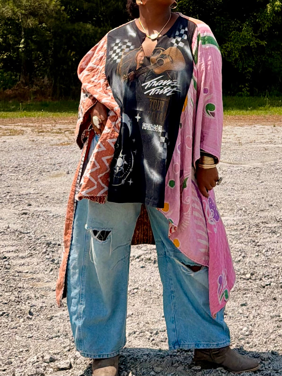 Small-3XL Travis Tritt Kimono Tee