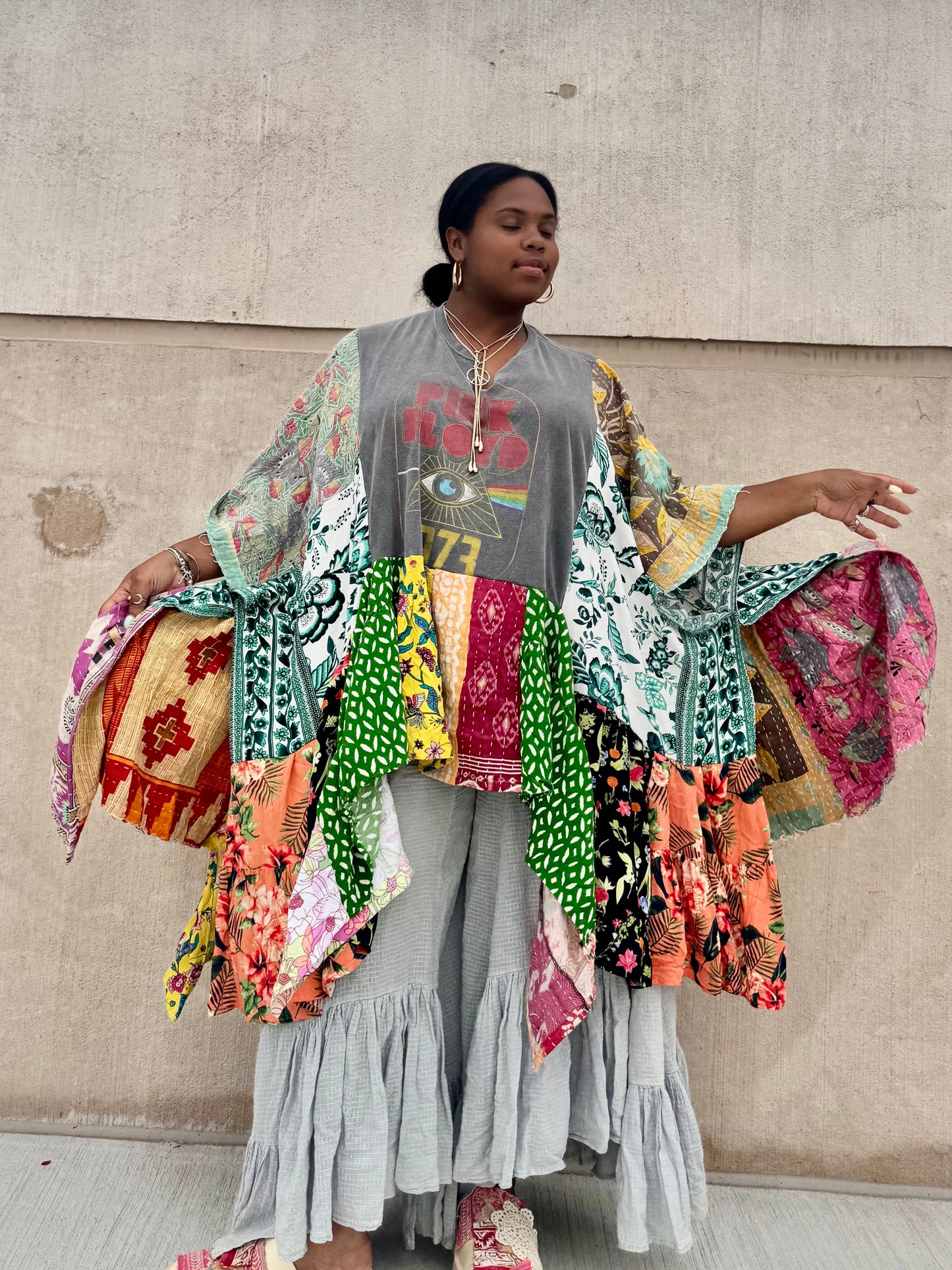 Medium-3XL Pink Floyd Kaftan Poncho