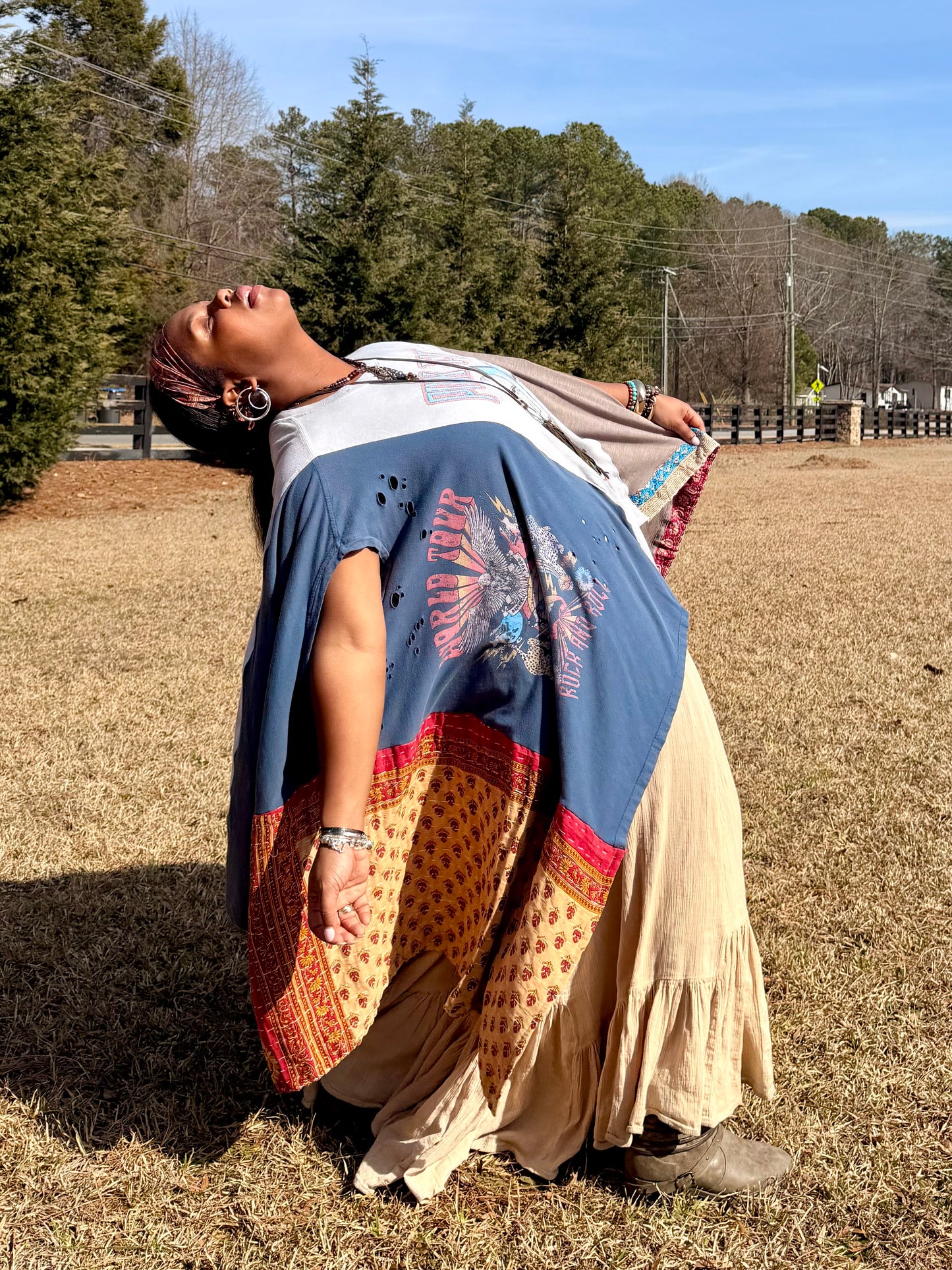 Small-3XL Pink Floyd/Bowie/World Tour Trio Tee