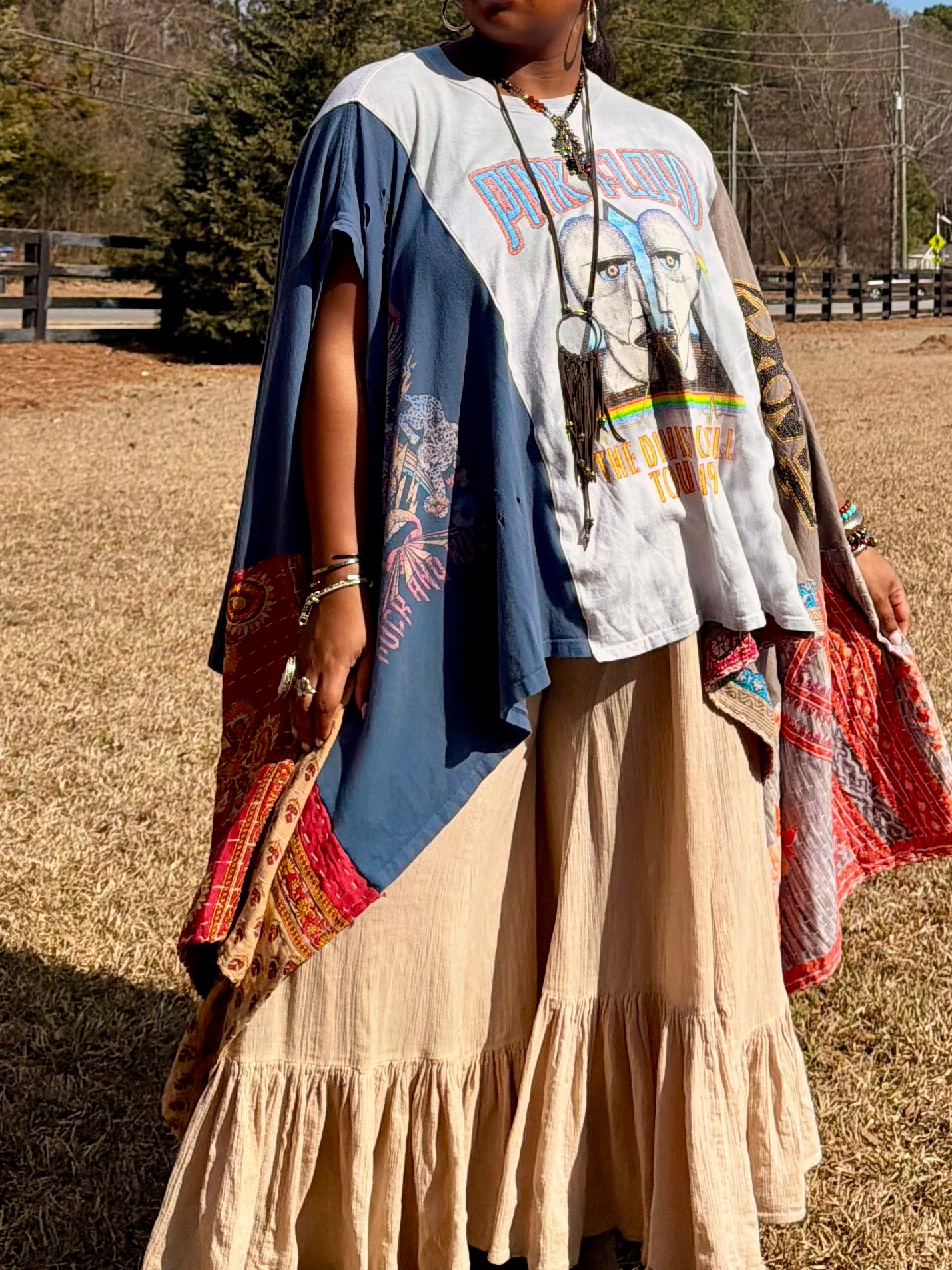 Small-3XL Pink Floyd/Bowie/World Tour Trio Tee