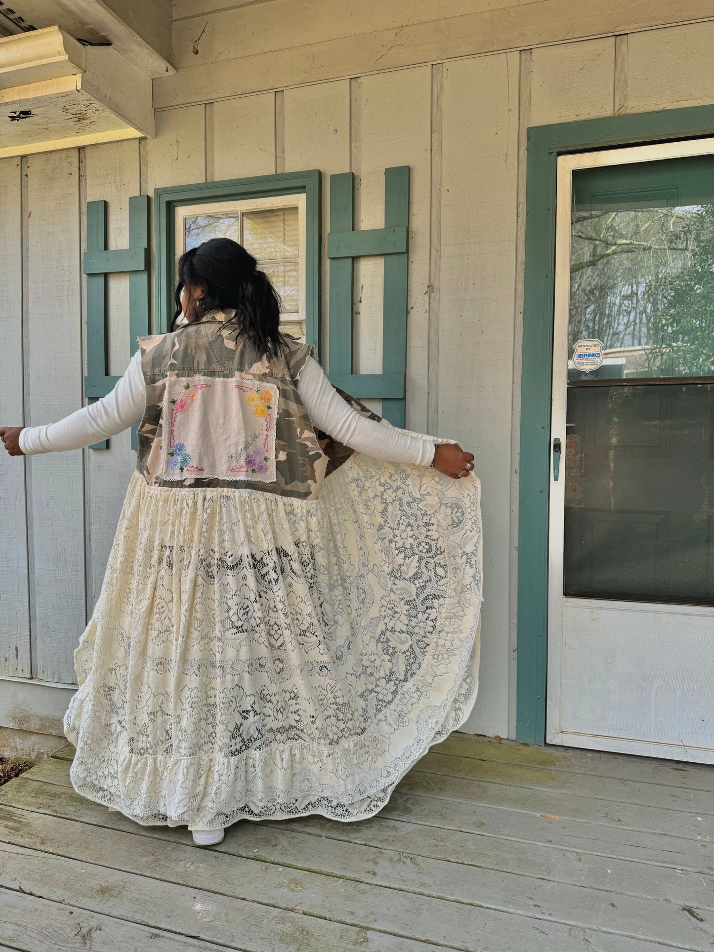 Medium-3XL Upcycled Hand Embroidered Duster