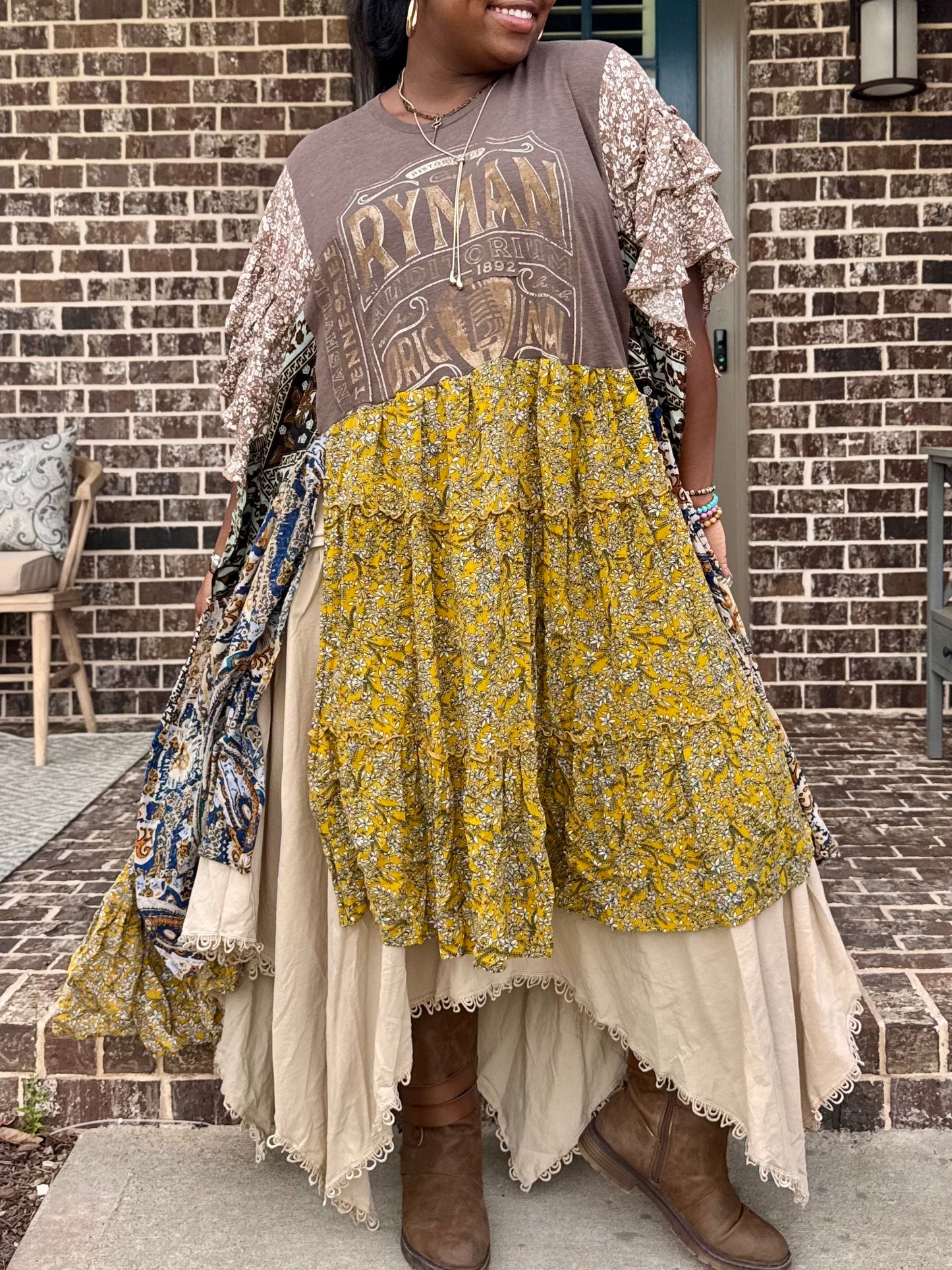 Extra Large-3XL Nashville Kaftan Maxi Tee