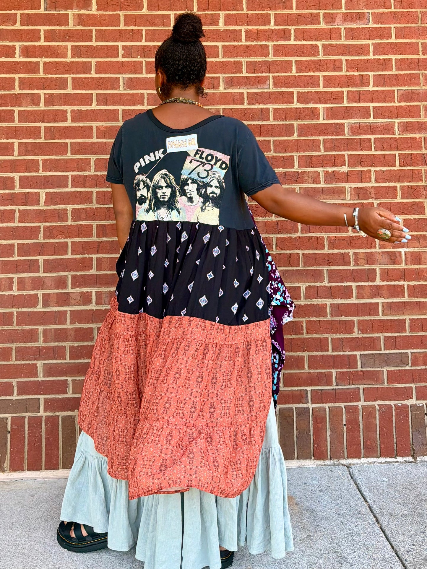 XXS-Extra Large Pink Floyd High Low Swing Tee