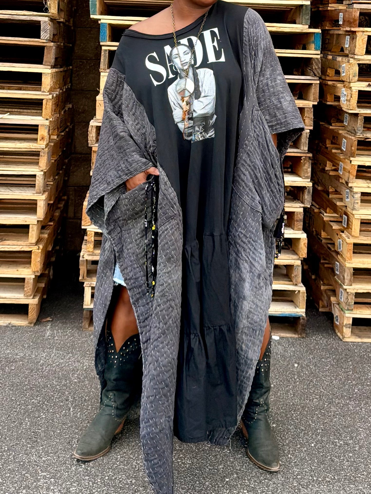 Extra Large-4XL Sade Kaftan Maxi Dress