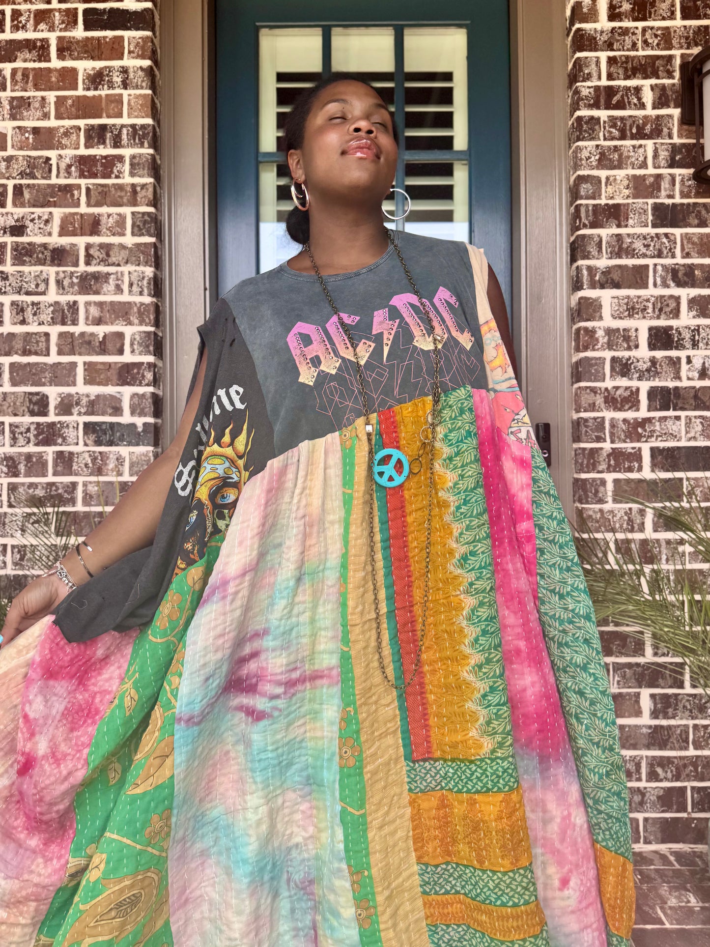 Large-6XL ACDC/Guns N Roses/ Sublime Trio Dress