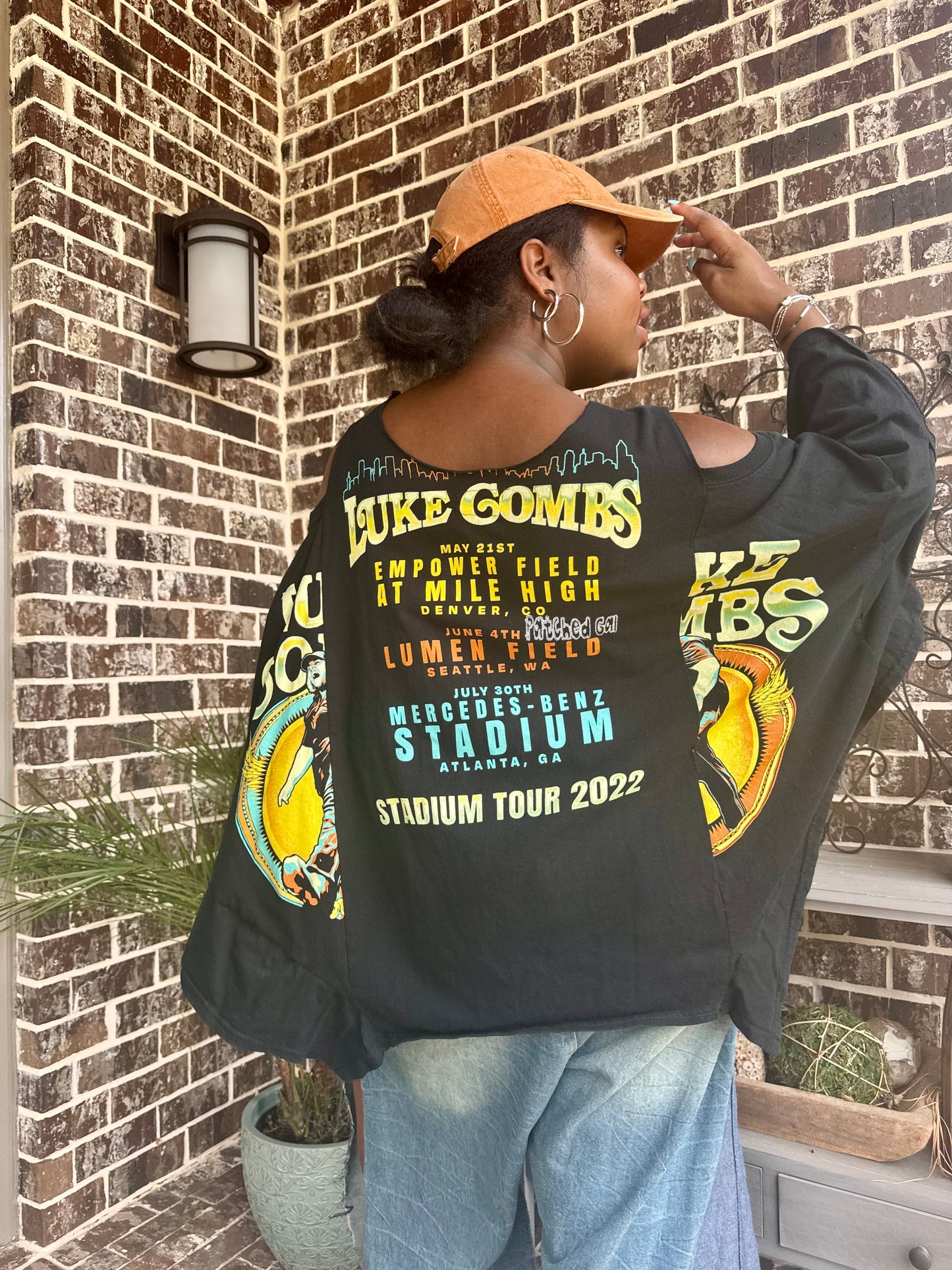 Small-2XL Luke Combs Cold Shoulder Tee