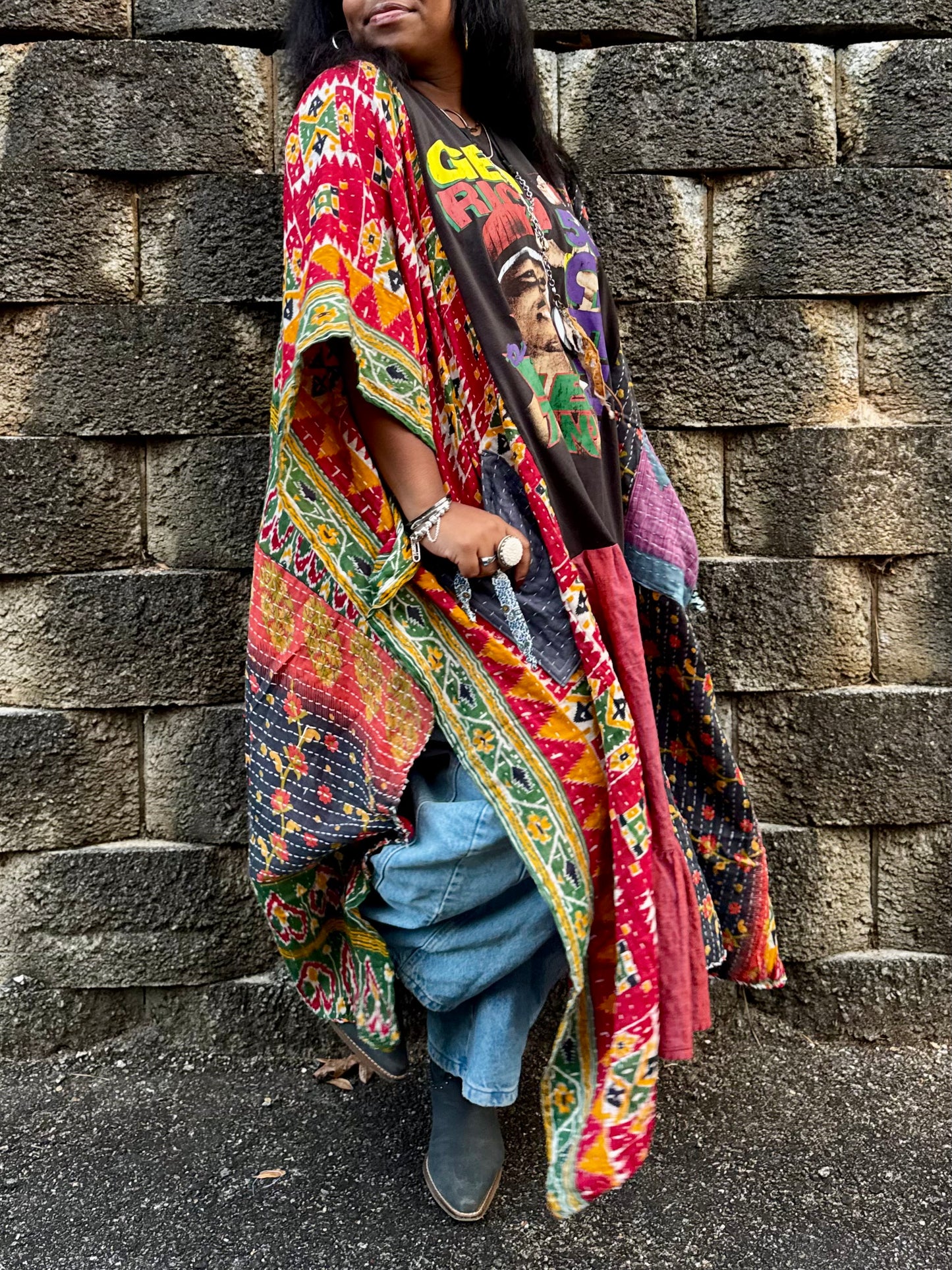 Medium-4XL 50 Cent Kaftan Maxi Dress