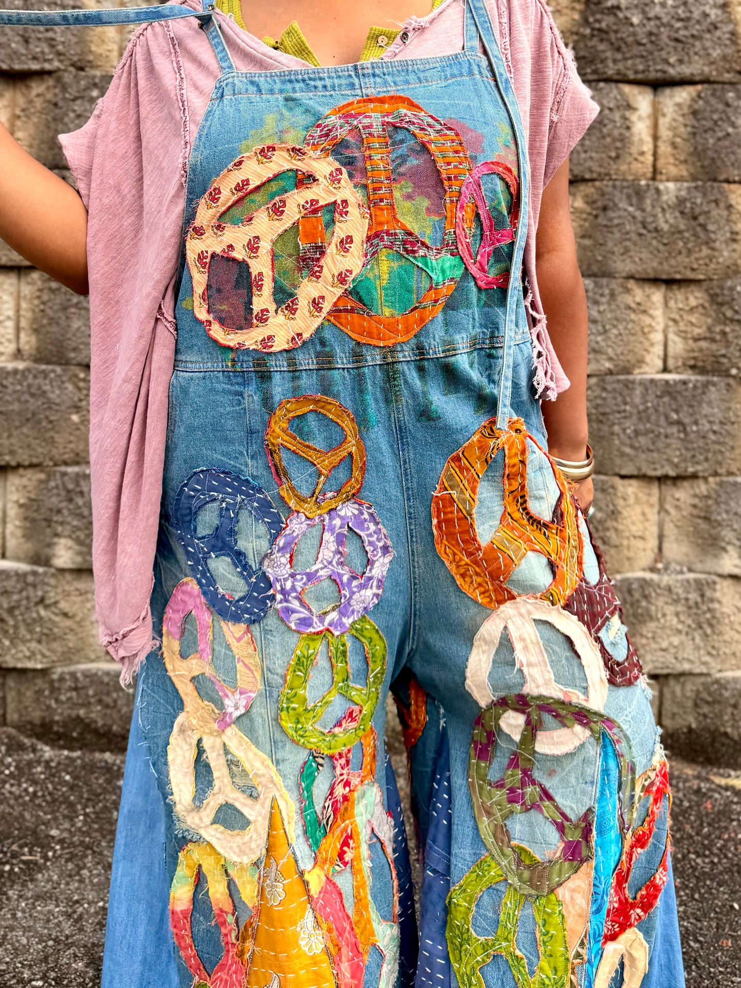 Small-Extra Large Peace Overalls