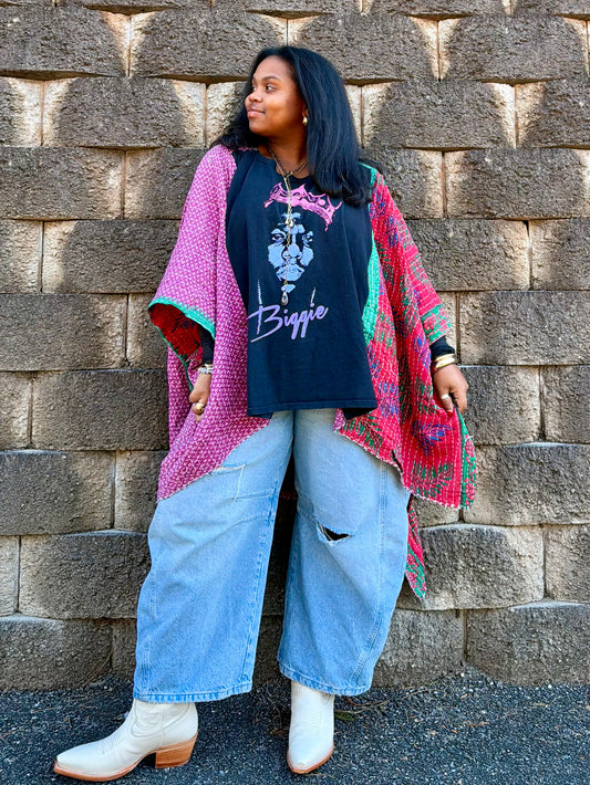 Small-2XL Biggie Kimono Tee